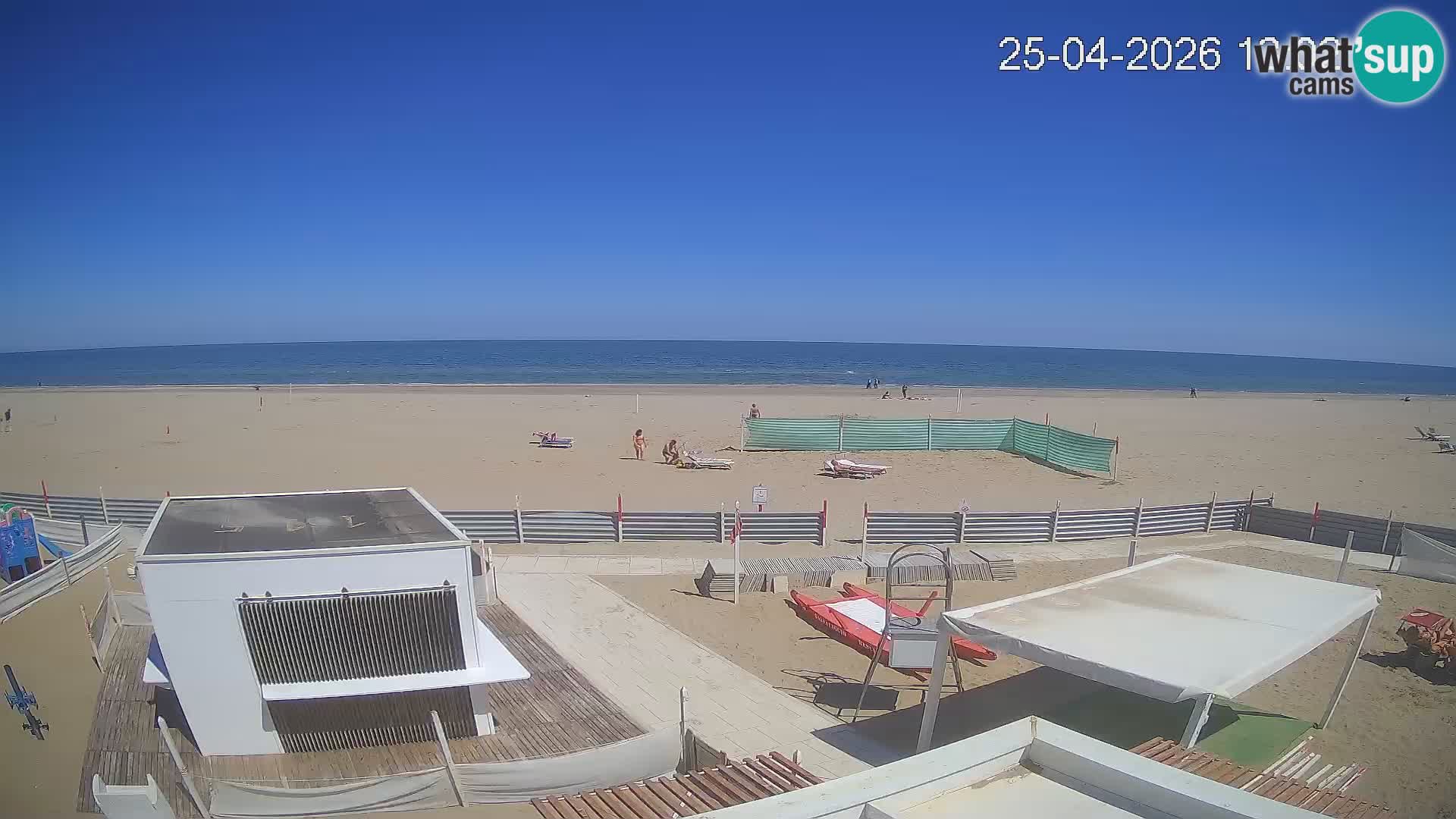 Spletna kamera plaža Riccione – Bagni Oreste spiaggia 115 – Italija