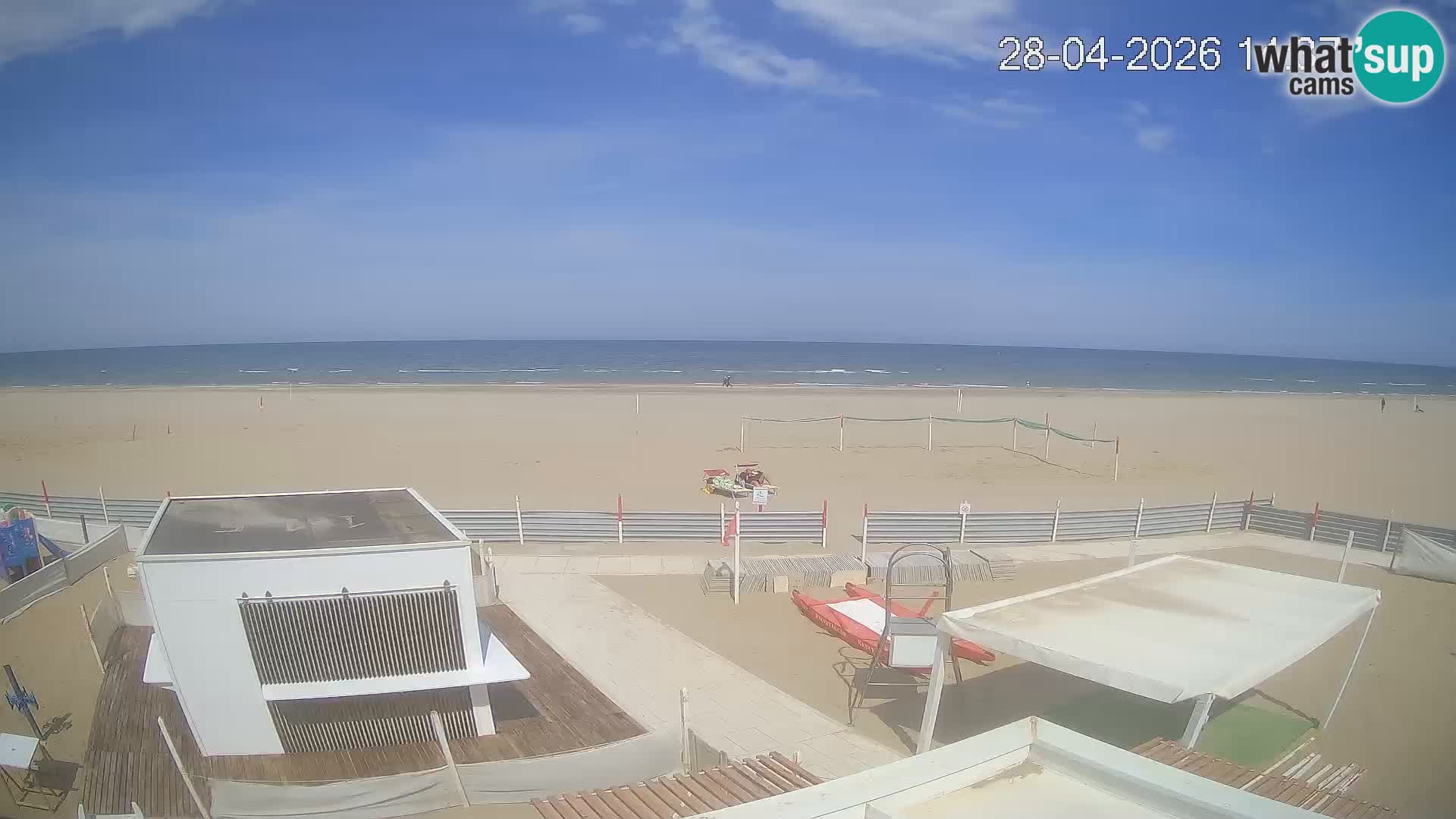 Live webcam Riccione – Bagni Oreste spiaggia 115