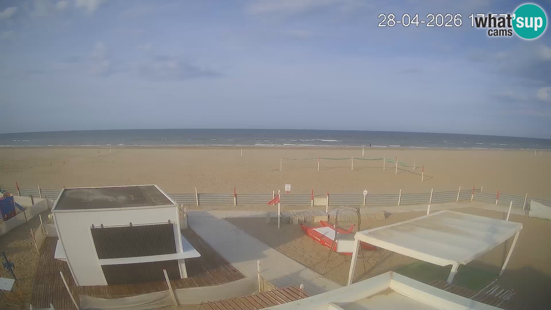 Spletna kamera plaža Riccione – Bagni Oreste spiaggia 115 – Italija
