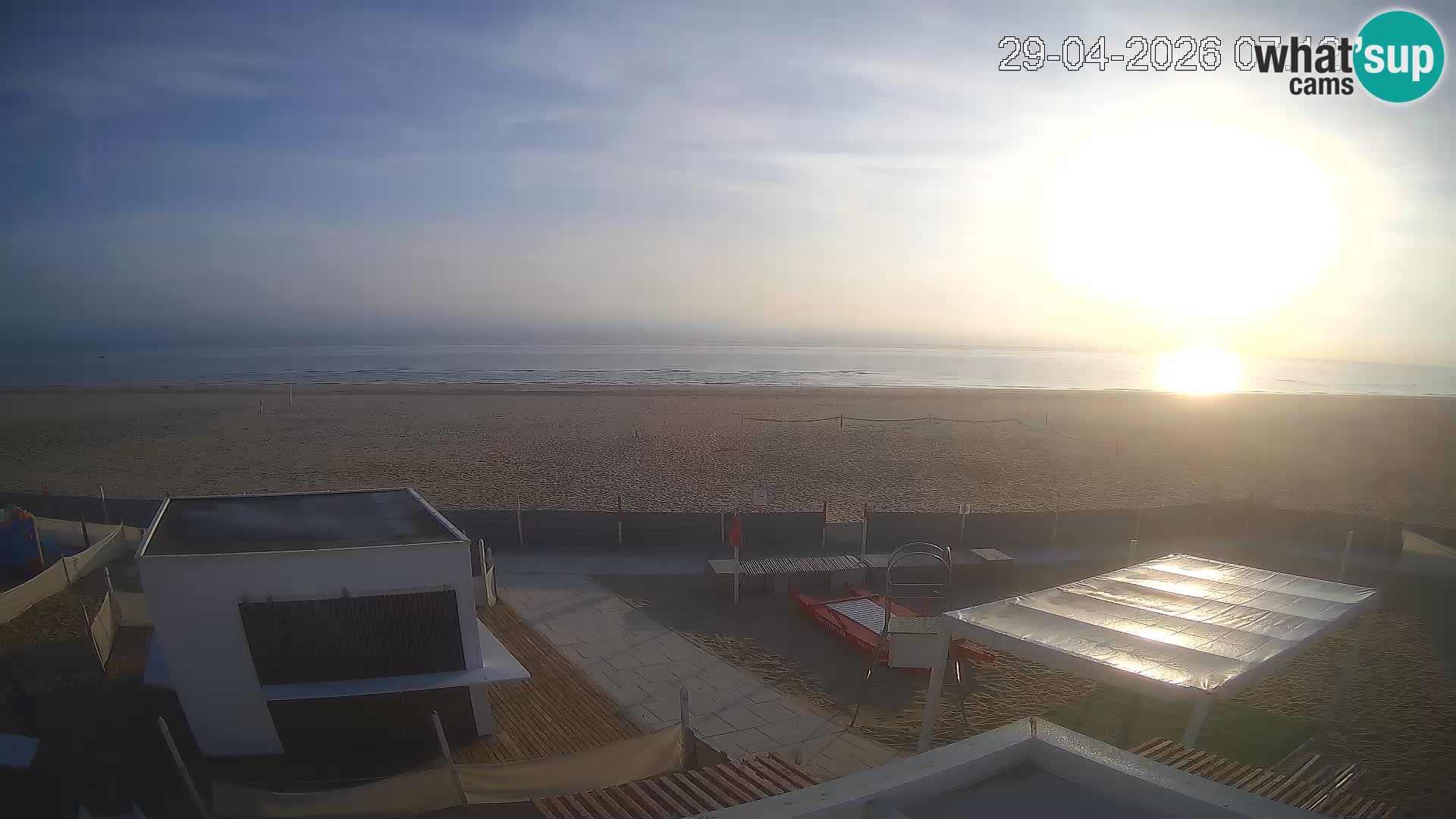 Web kamera plaža Riccione – Bagni Oreste spiaggia 115 – Italija