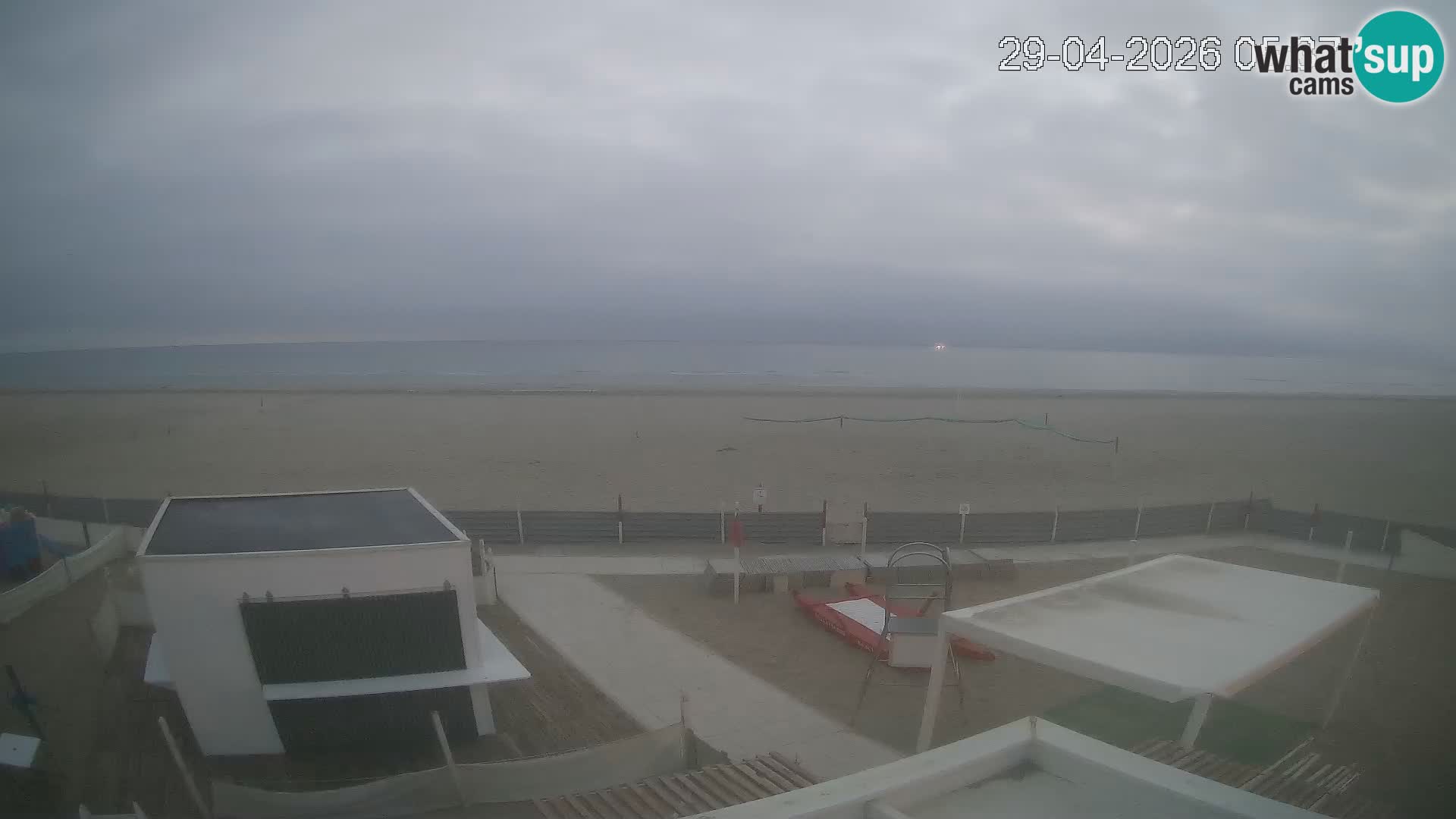 Live webcam Riccione Strand – Bagni Oreste spiaggia 115 – Italien