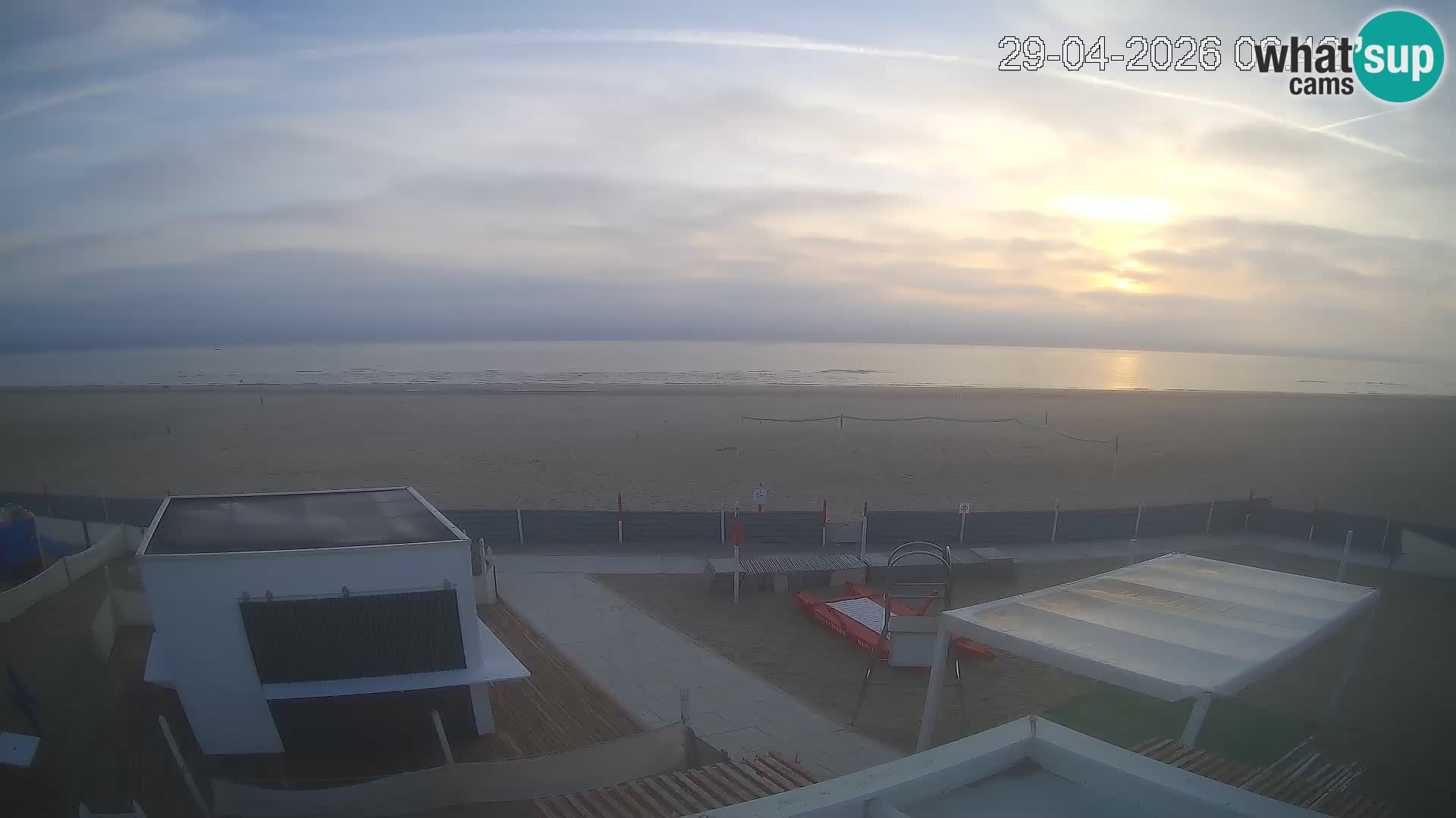 Webcam Riccione plage – Bagni Oreste spiaggia 115 – Italie