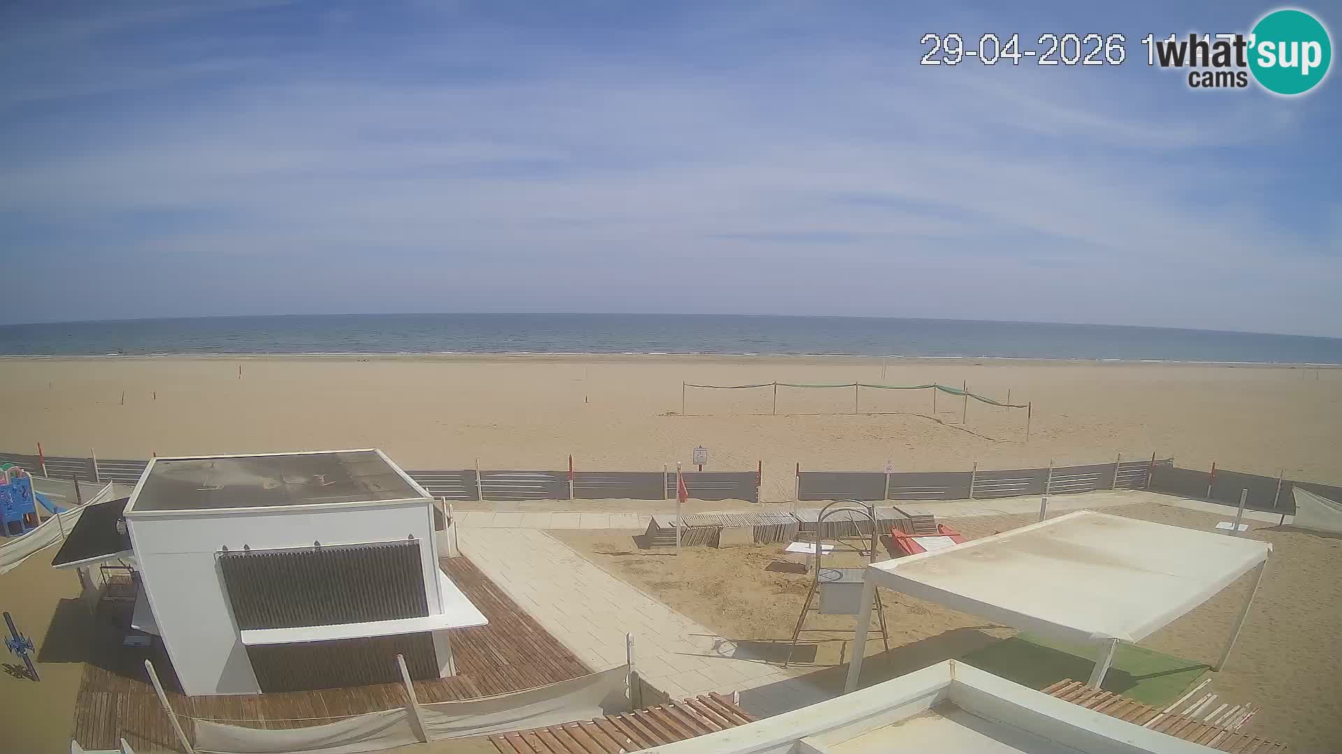 Web kamera plaža Riccione – Bagni Oreste spiaggia 115 – Italija