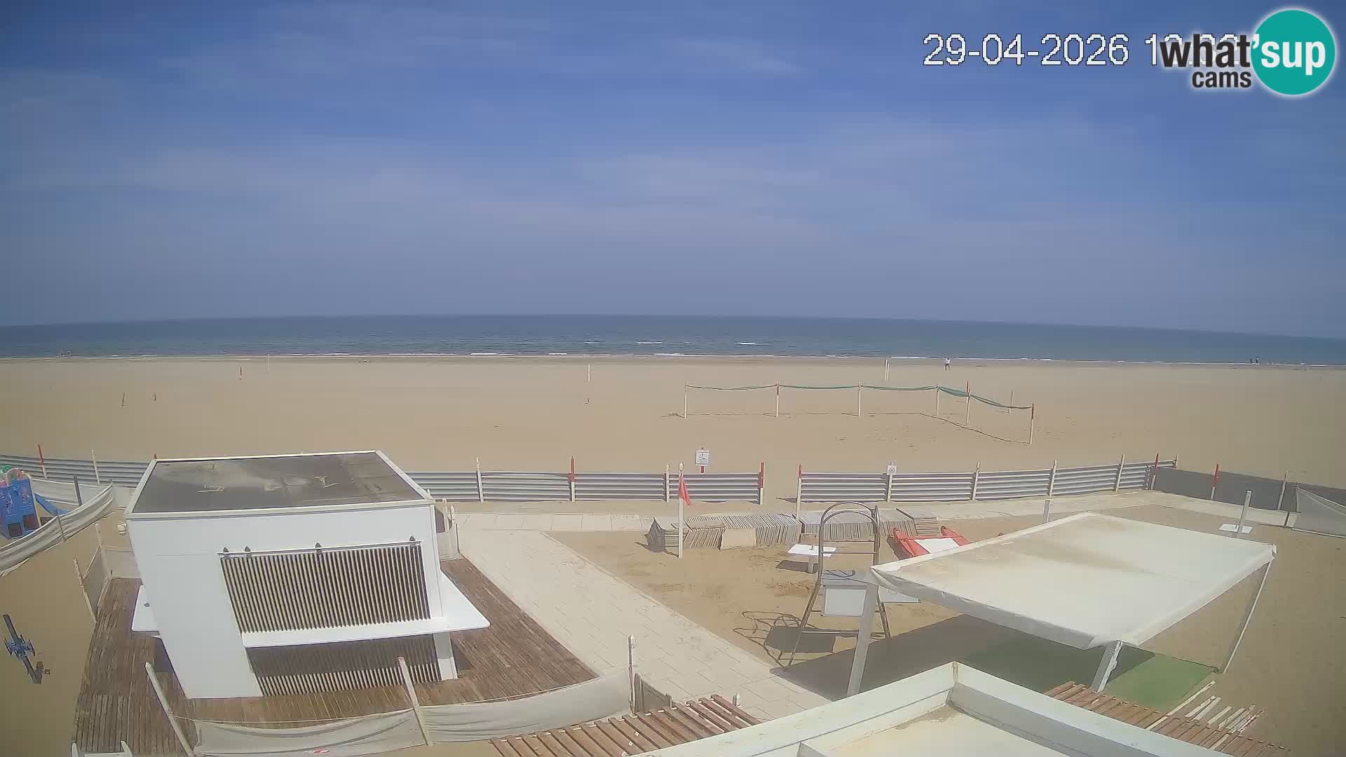 Web kamera plaža Riccione – Bagni Oreste spiaggia 115 – Italija