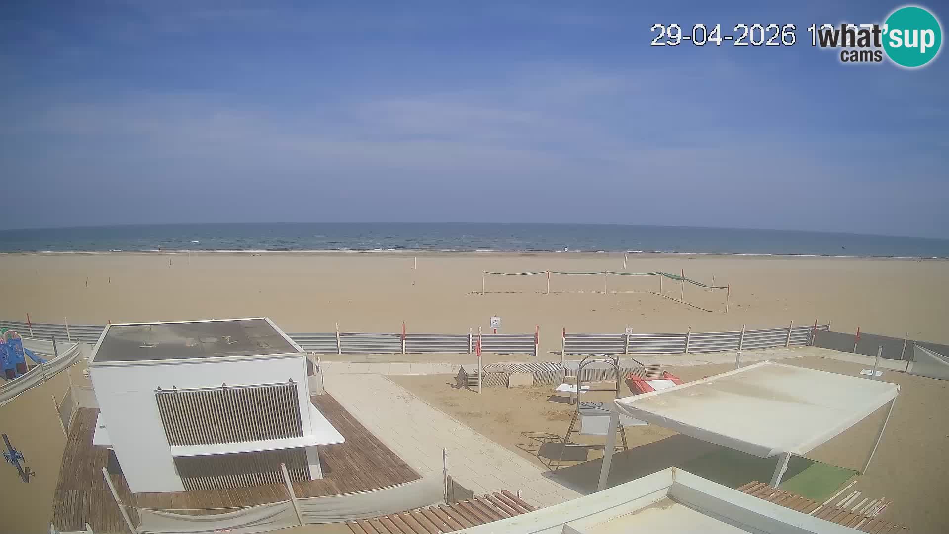 Web kamera plaža Riccione – Bagni Oreste spiaggia 115 – Italija