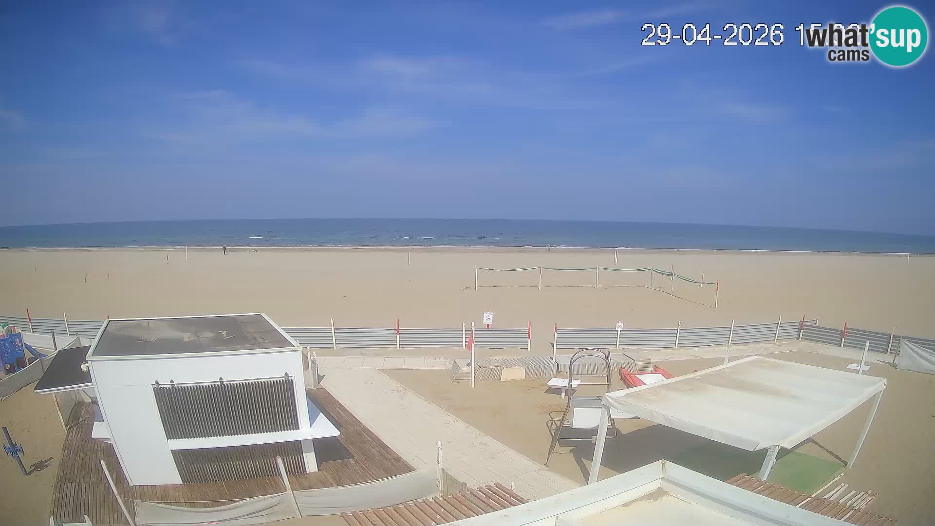 Web kamera plaža Riccione – Bagni Oreste spiaggia 115 – Italija