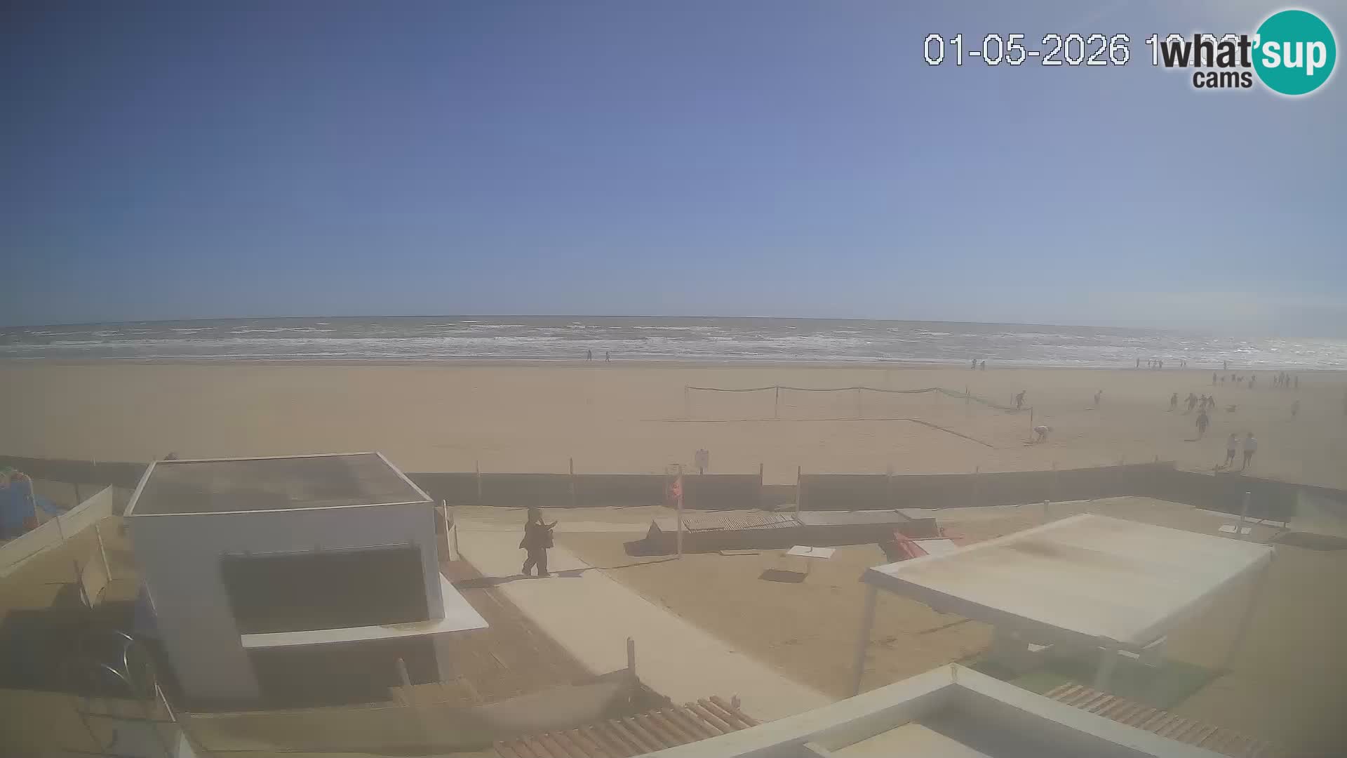 Live webcam Riccione Strand – Bagni Oreste spiaggia 115 – Italien