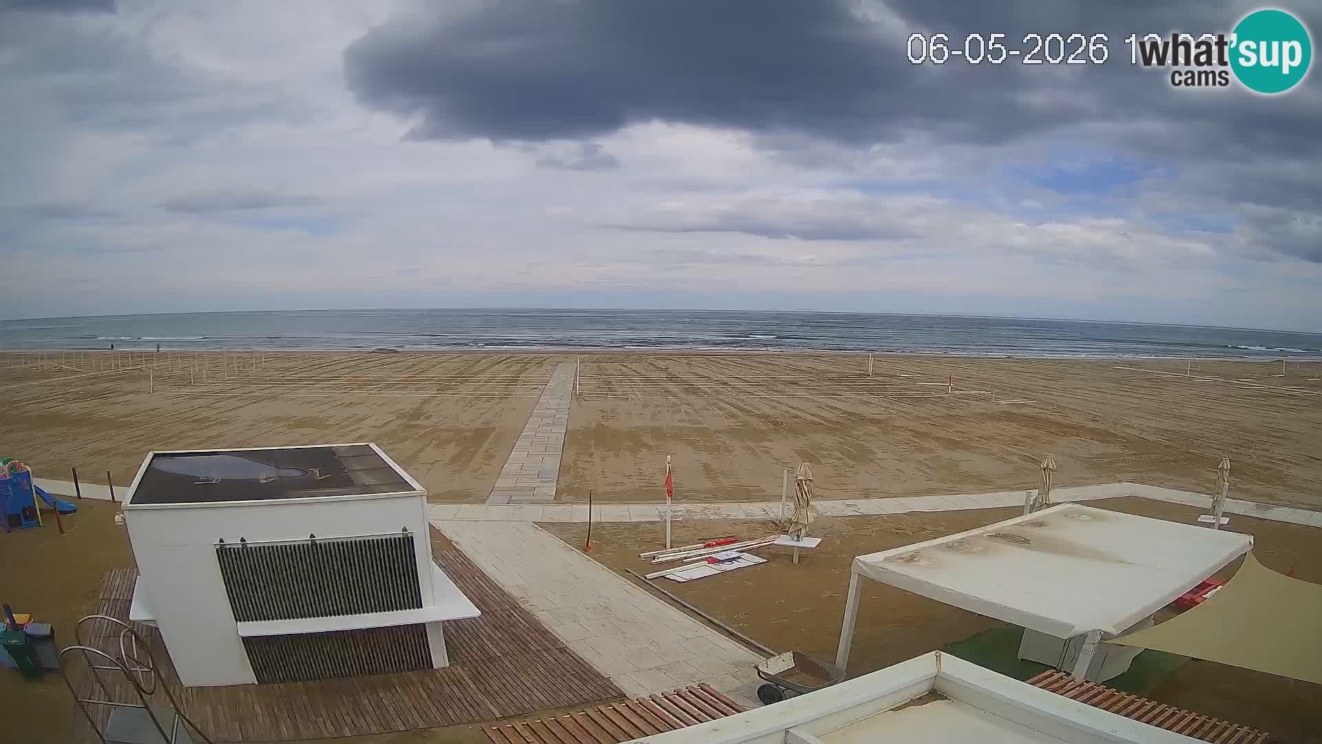 Web kamera plaža Riccione – Bagni Oreste spiaggia 115 – Italija