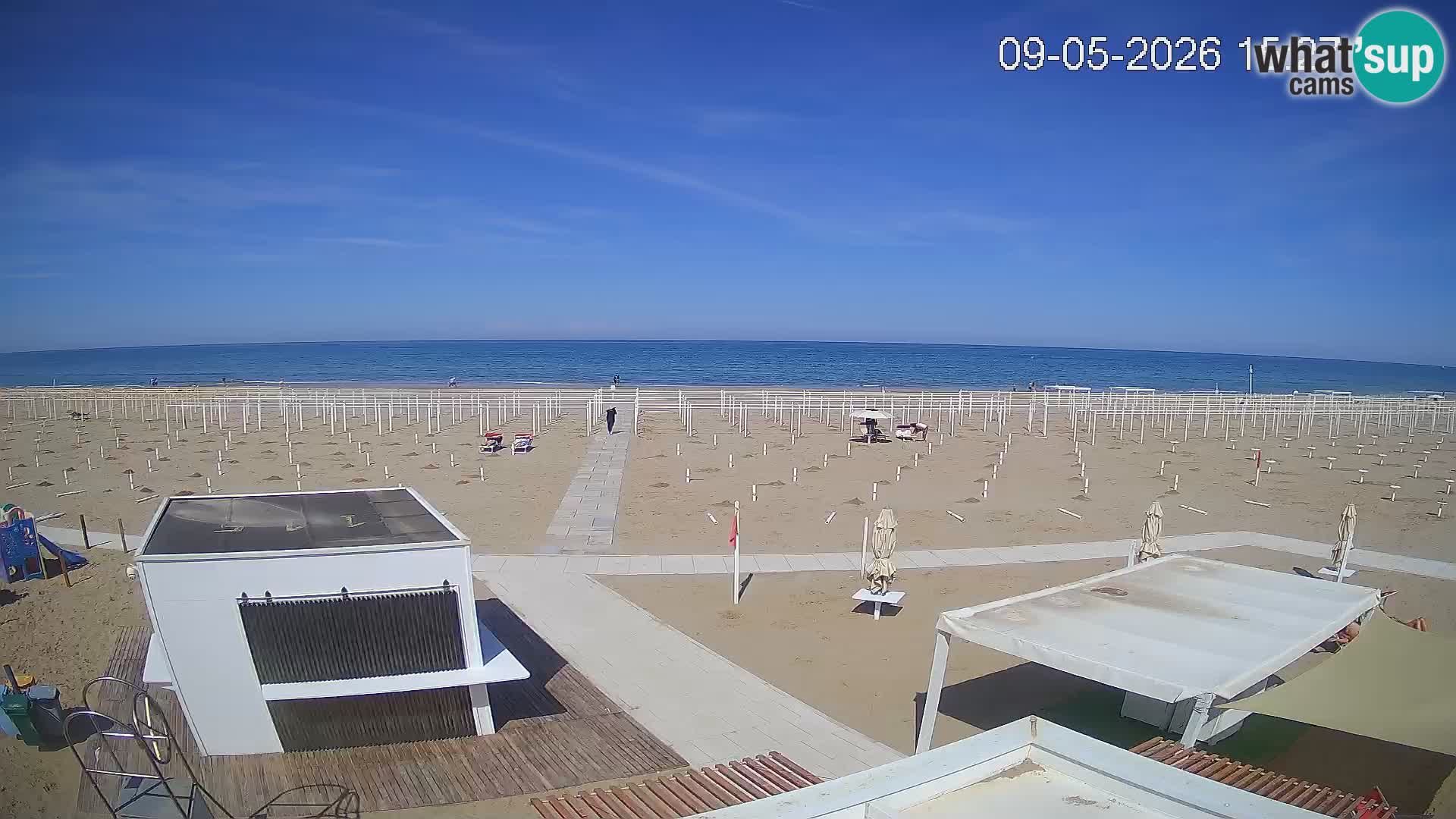 Webcam Riccione plage – Bagni Oreste spiaggia 115 – Italie