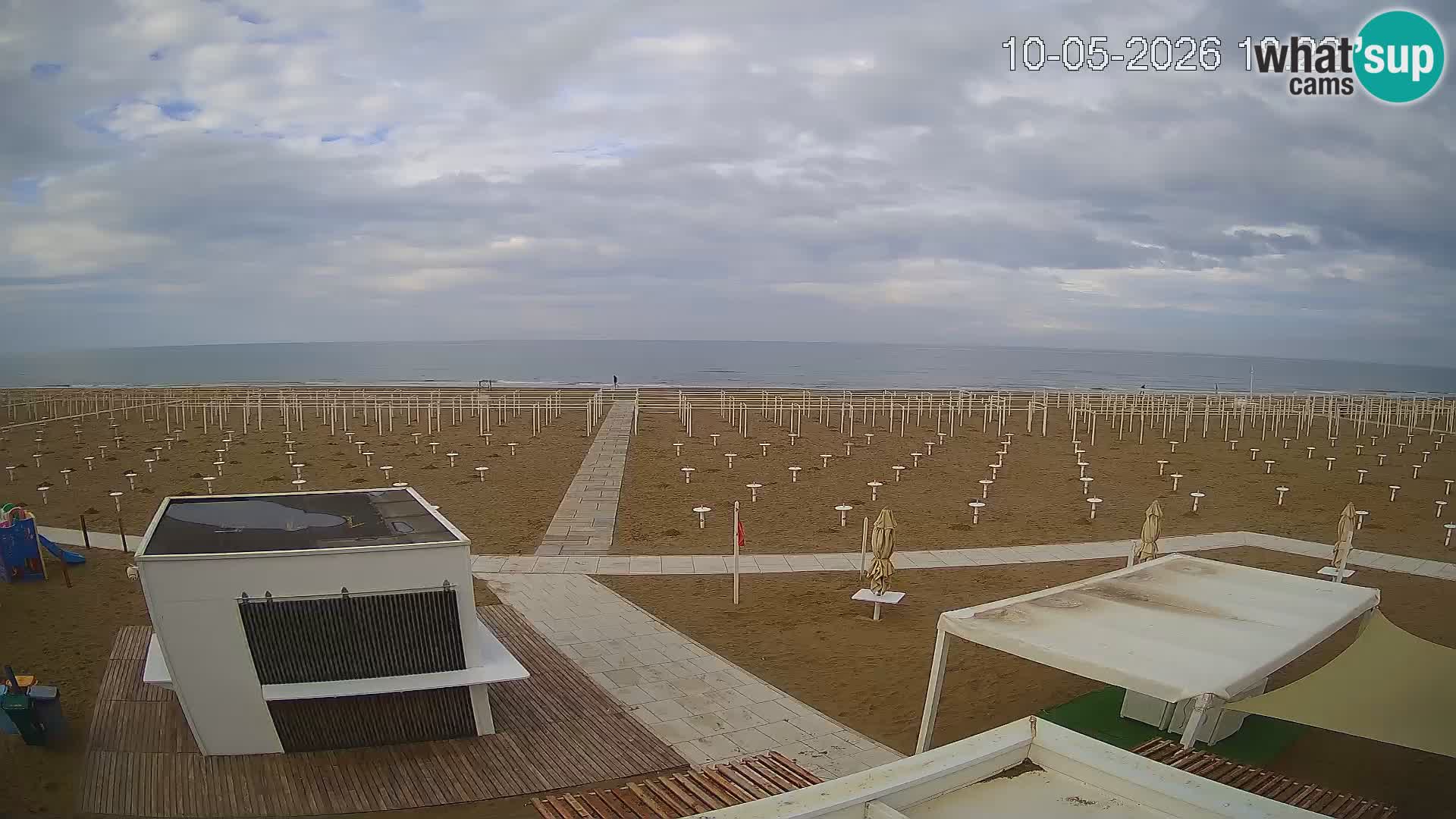 Live webcam Riccione Strand – Bagni Oreste spiaggia 115 – Italien