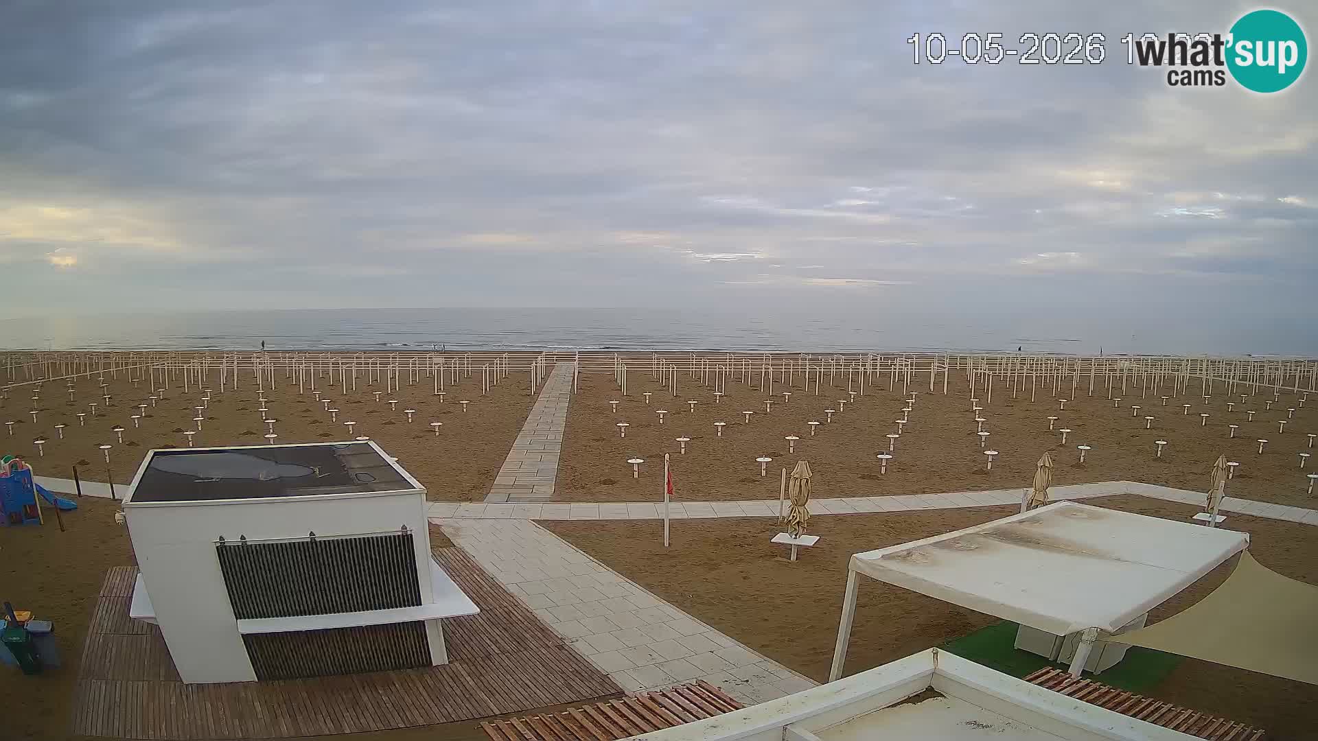Live webcam Riccione Strand – Bagni Oreste spiaggia 115 – Italien