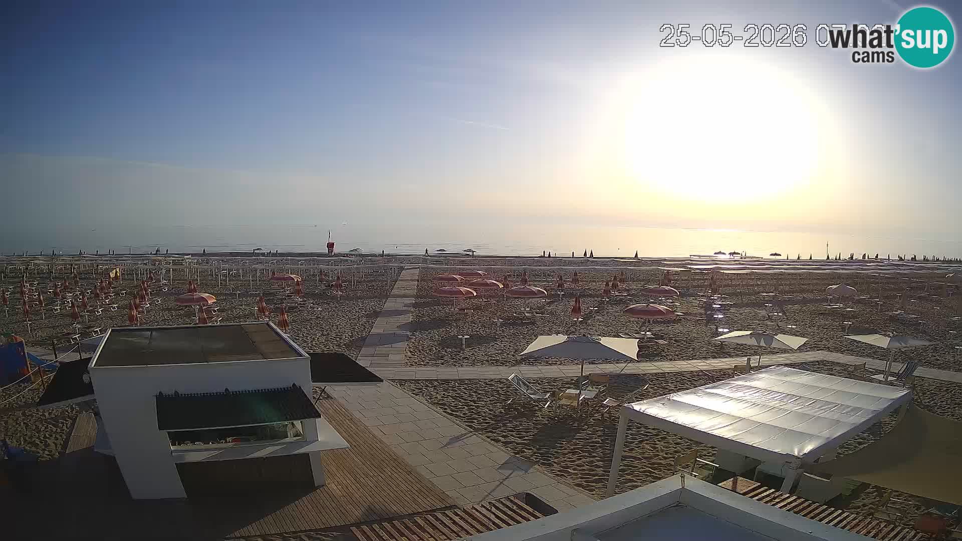 Live webcam Riccione – Bagni Oreste spiaggia 115