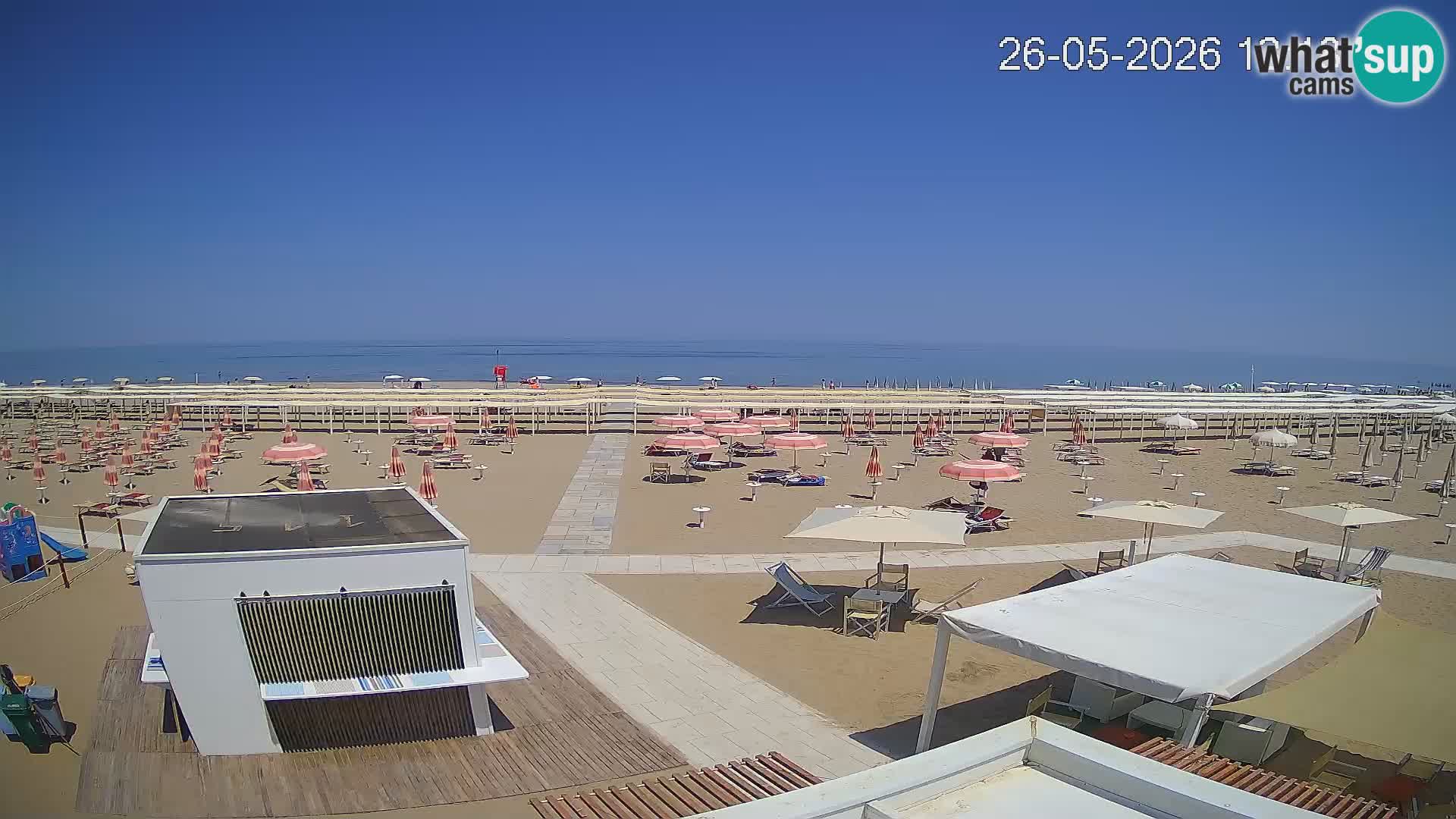 Live webcam Riccione beach – Bagni Oreste spiaggia 115