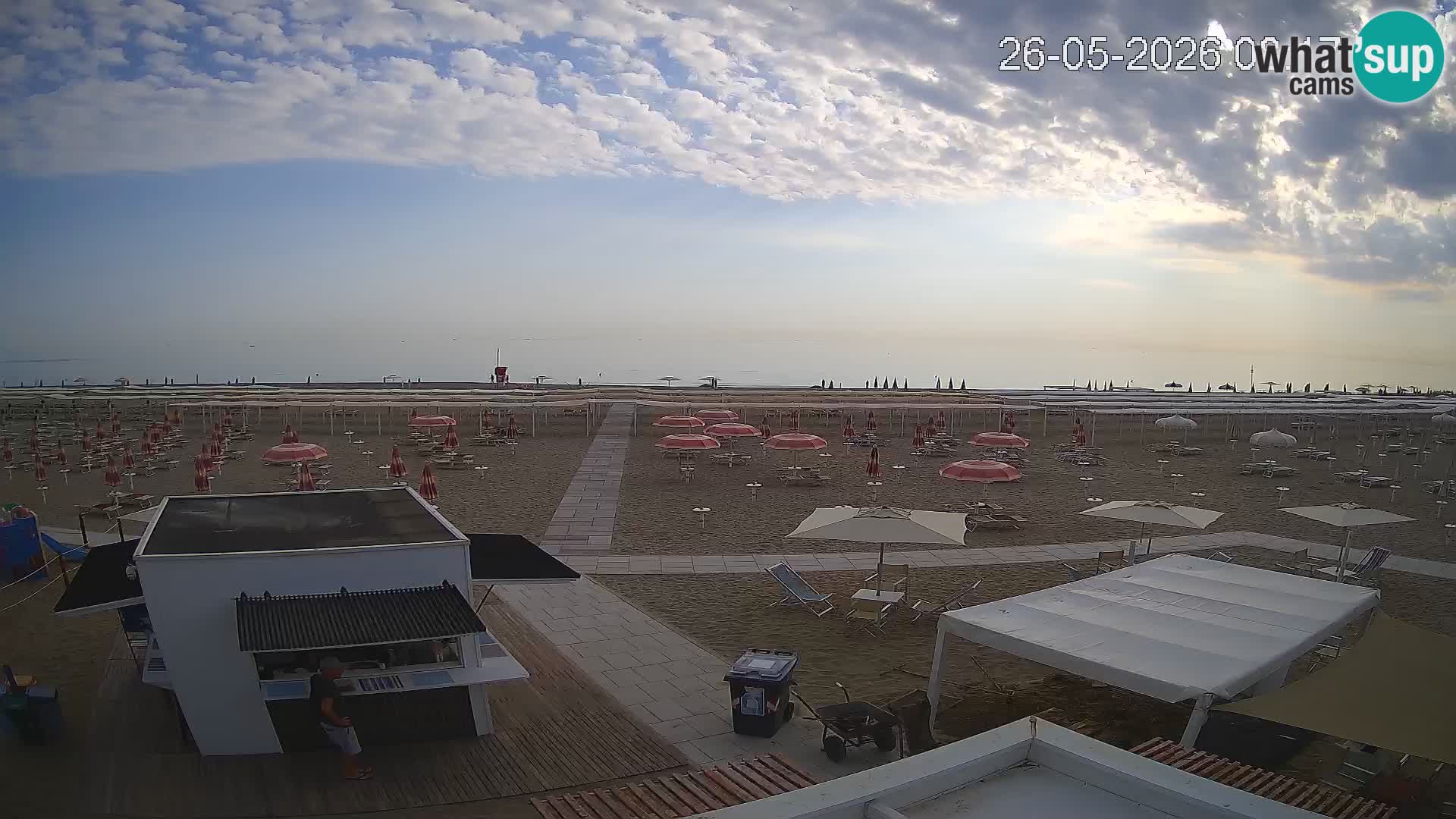 Spletna kamera plaža Riccione – Bagni Oreste spiaggia 115 – Italija