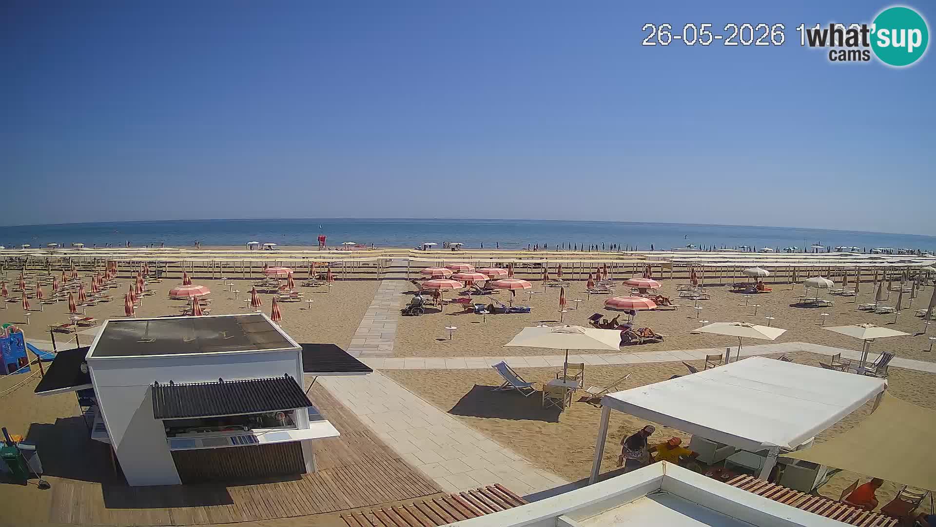 Live webcam Riccione beach – Bagni Oreste spiaggia 115
