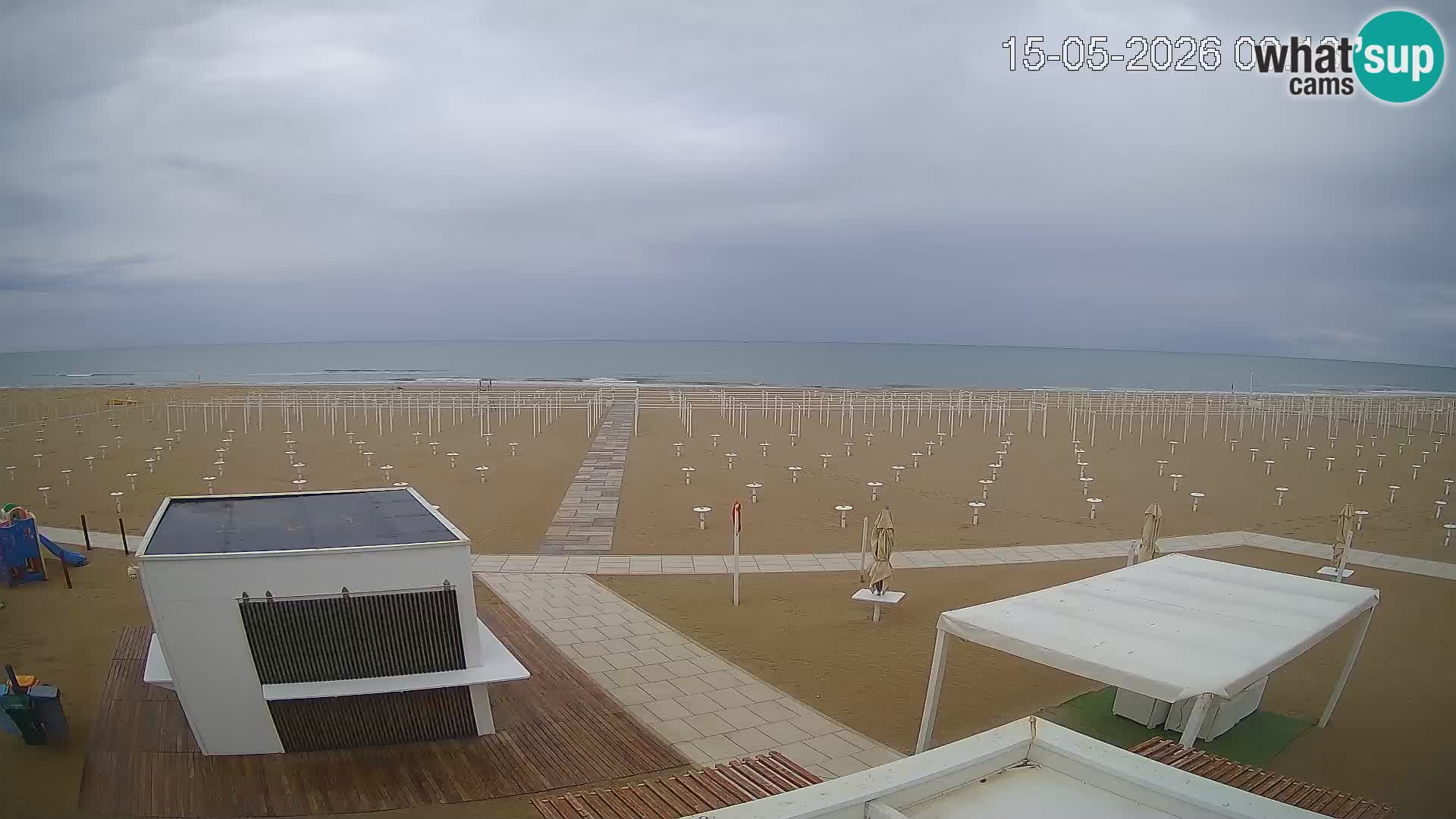 Webcam Riccione plage – Bagni Oreste spiaggia 115 – Italie