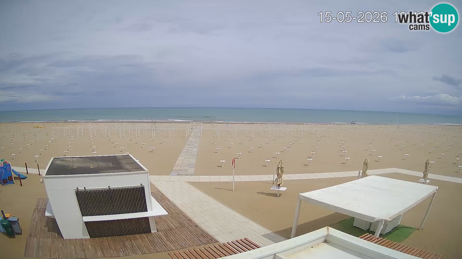 Webcam Riccione plage – Bagni Oreste spiaggia 115 – Italie