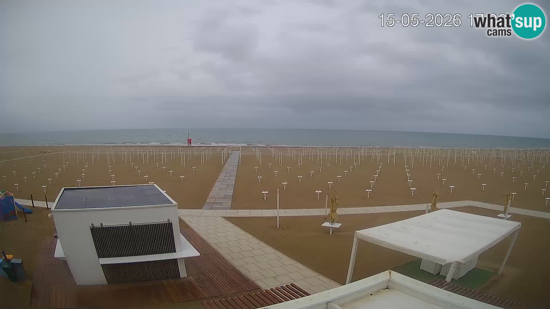 Spletna kamera plaža Riccione – Bagni Oreste spiaggia 115 – Italija