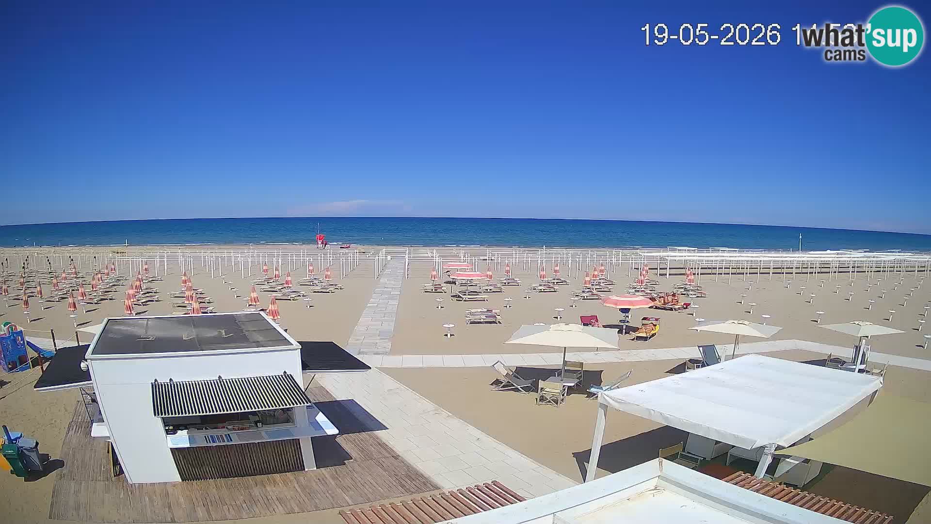 Live webcam Riccione beach – Bagni Oreste spiaggia 115
