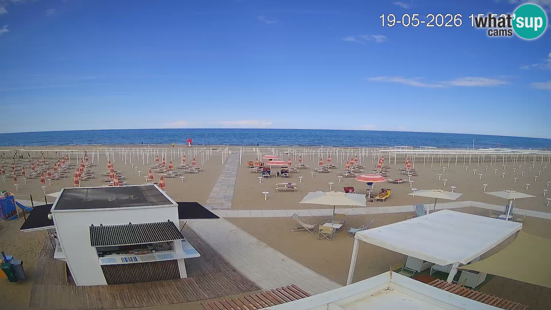 Live webcam Riccione – Bagni Oreste spiaggia 115