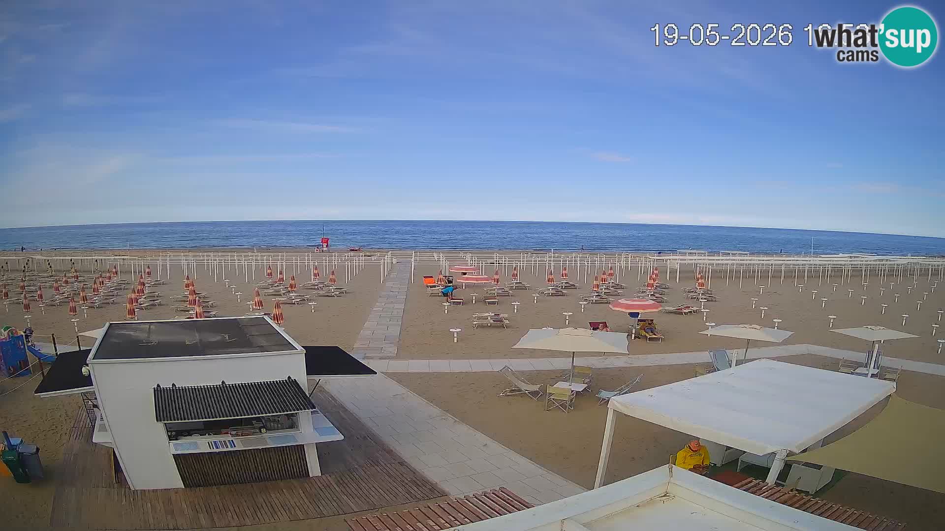 Camera en vivo playa Riccione – Bagni Oreste spiaggia 115 – Italia