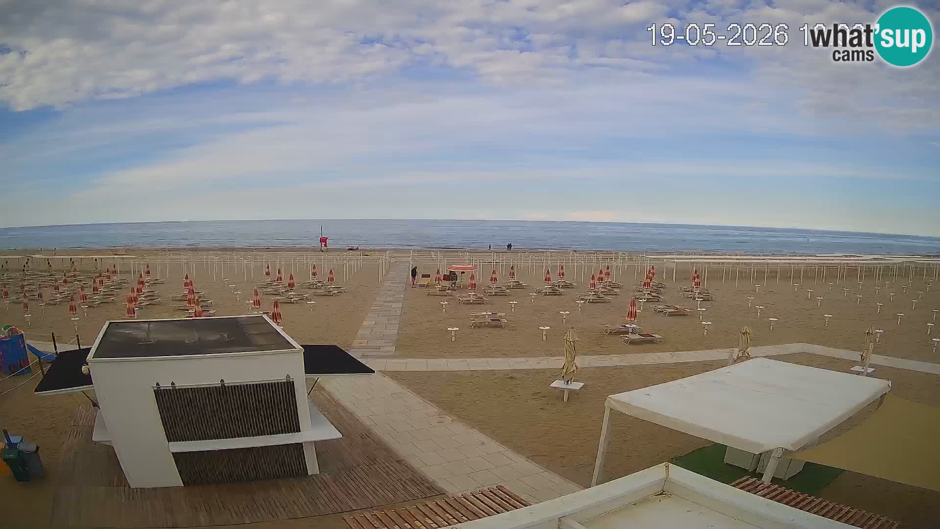 Web kamera plaža Riccione – Bagni Oreste spiaggia 115 – Italija