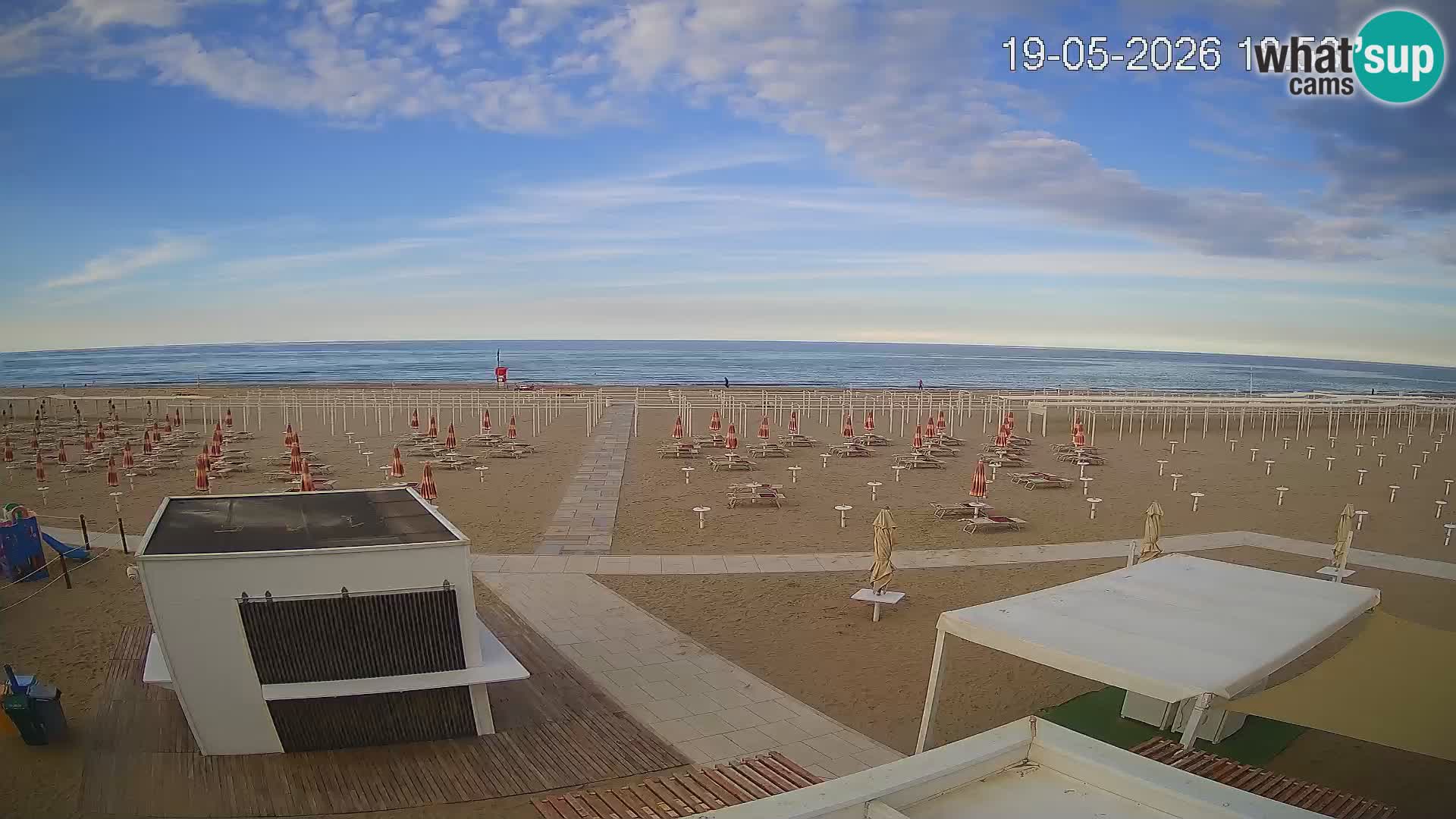 Live webcam Riccione – Bagni Oreste spiaggia 115