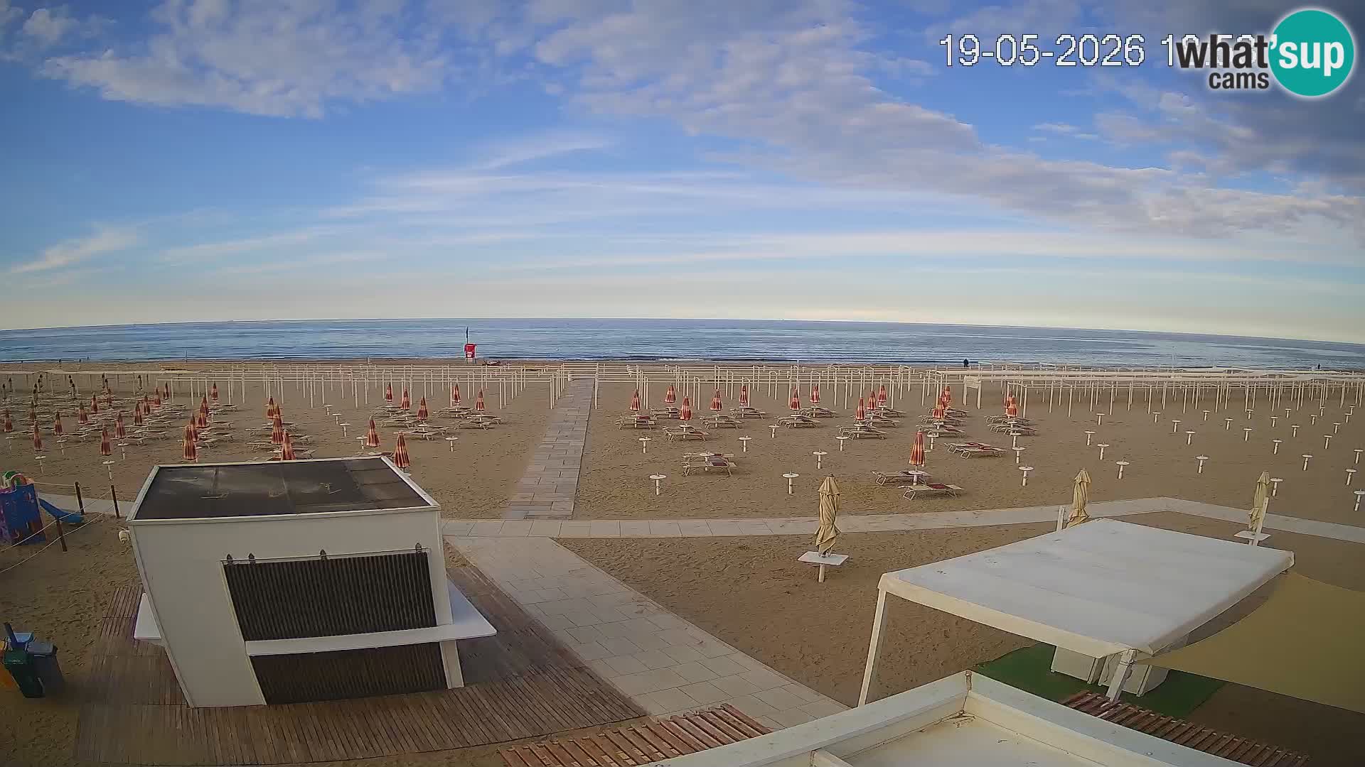Web kamera plaža Riccione – Bagni Oreste spiaggia 115 – Italija