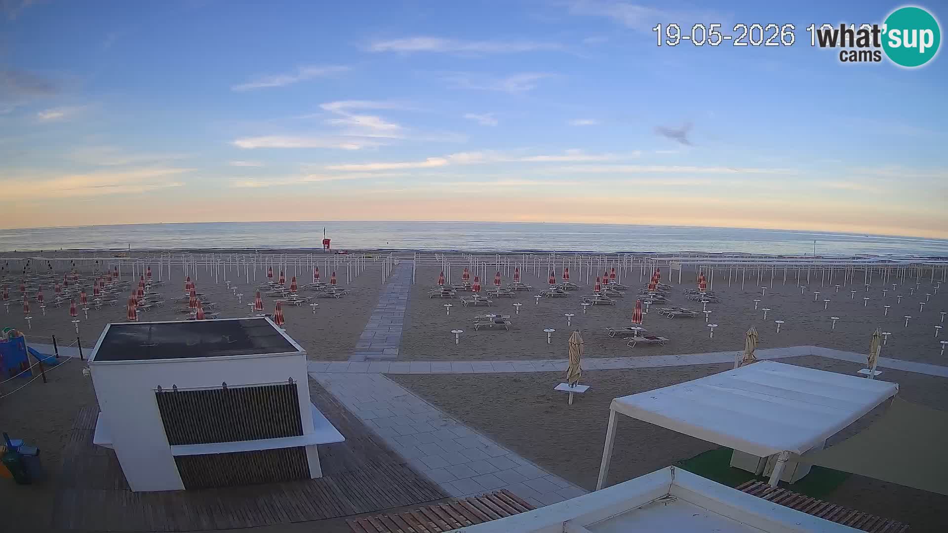 Camera en vivo playa Riccione – Bagni Oreste spiaggia 115 – Italia