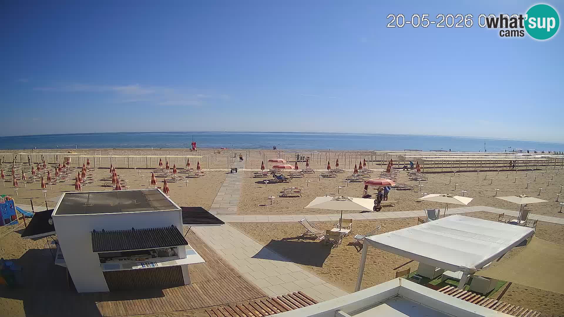 Live webcam Riccione – Bagni Oreste spiaggia 115