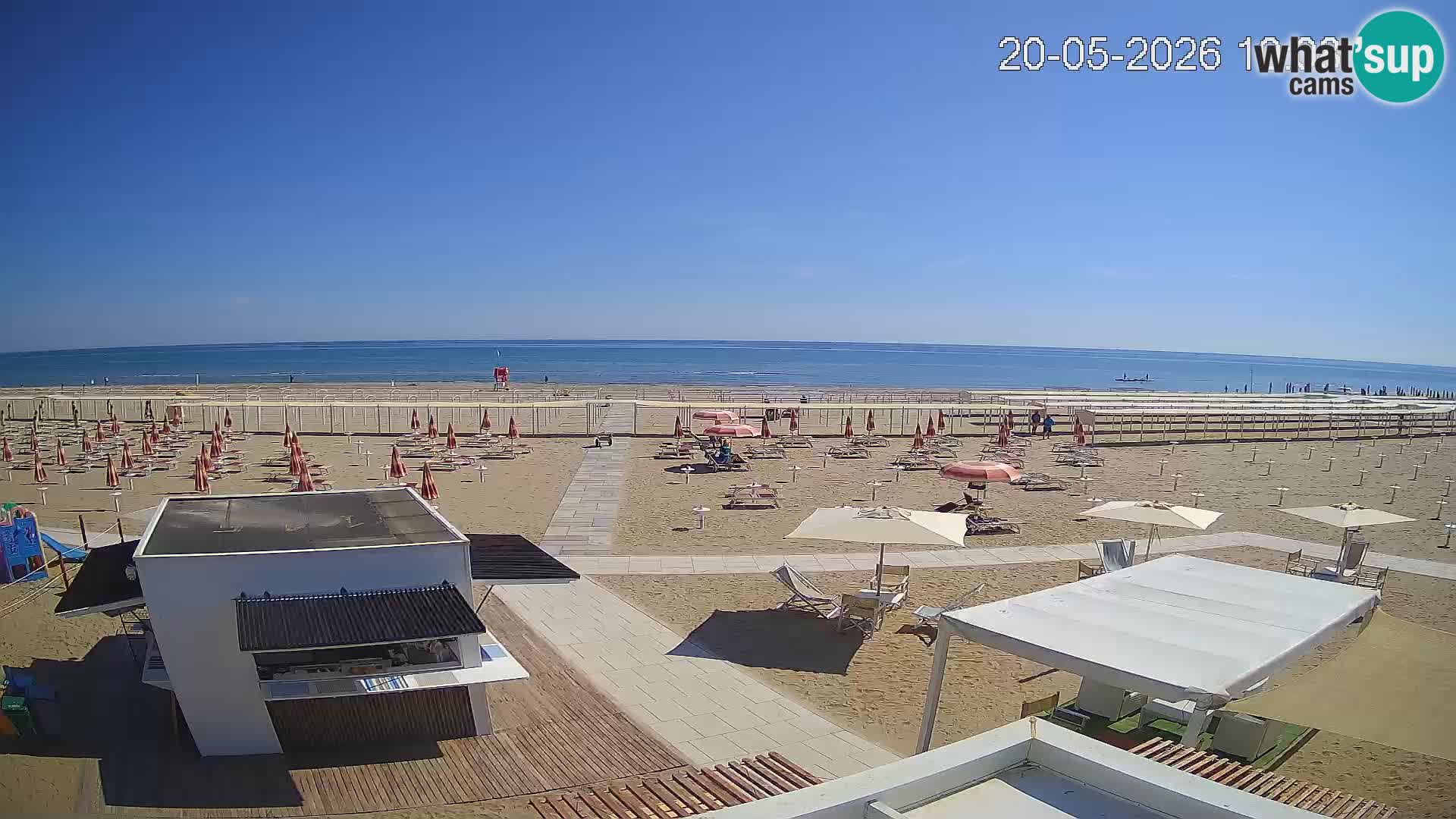 Webcam Riccione plage – Bagni Oreste spiaggia 115 – Italie