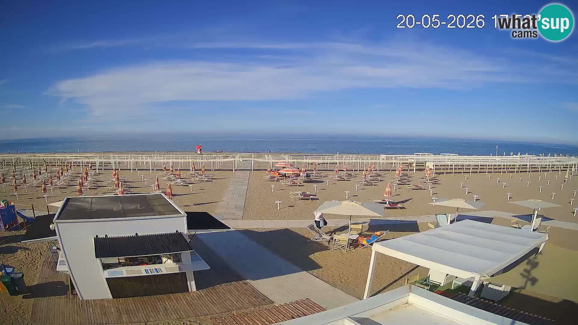 Live webcam Riccione beach – Bagni Oreste spiaggia 115
