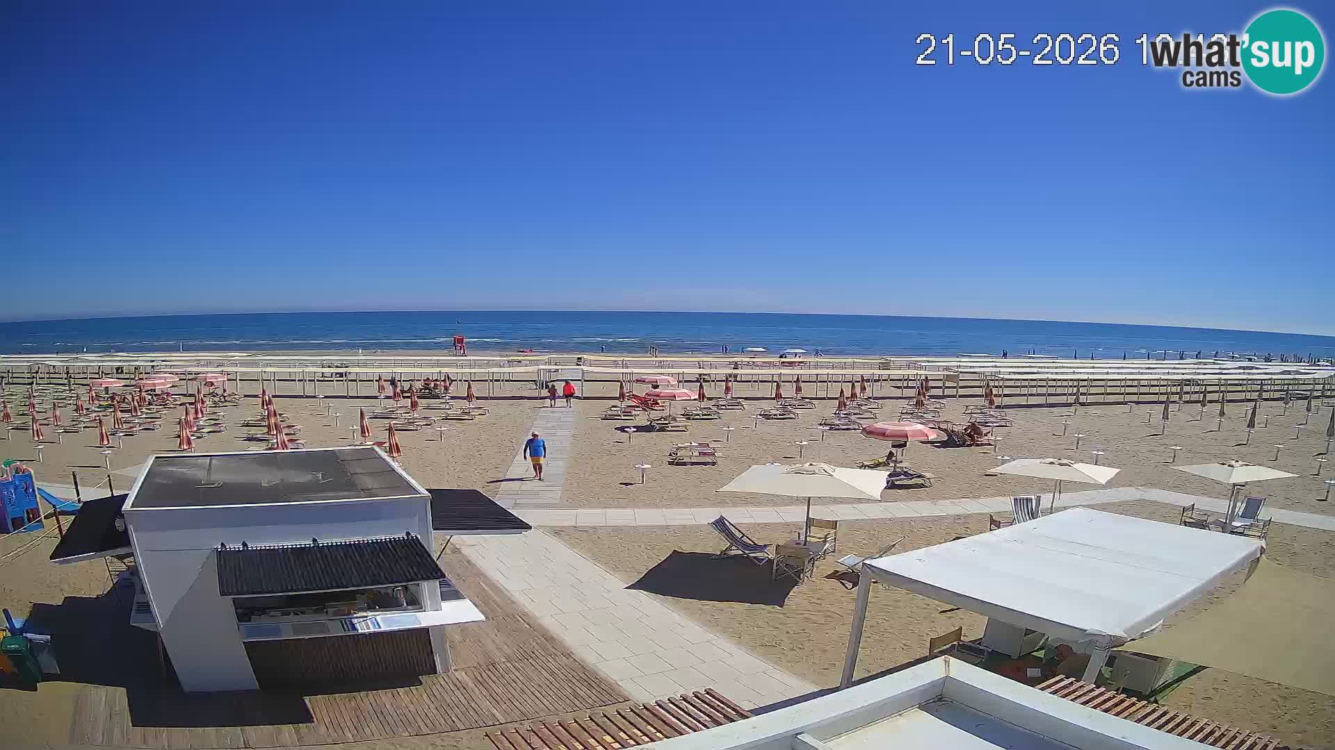 Camera en vivo playa Riccione – Bagni Oreste spiaggia 115 – Italia