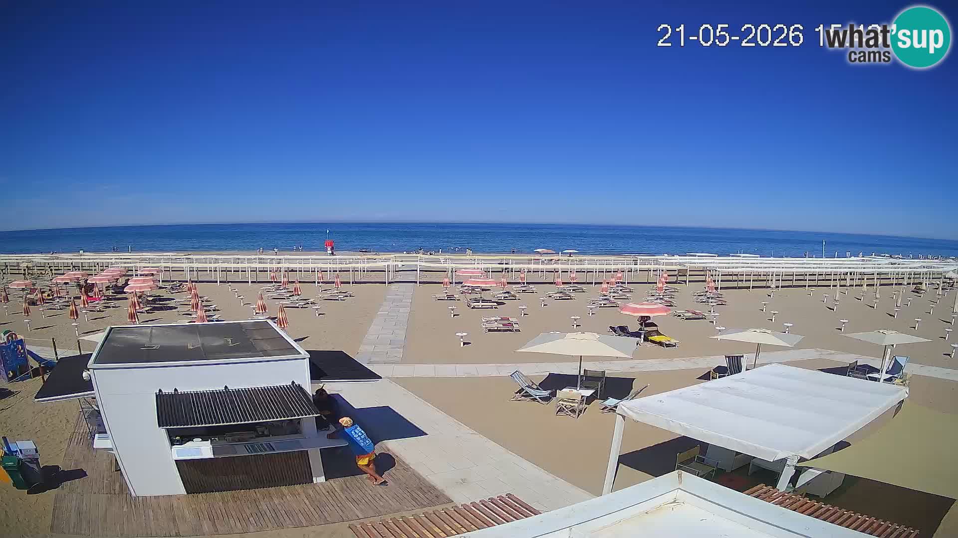 Live webcam Riccione – Bagni Oreste spiaggia 115
