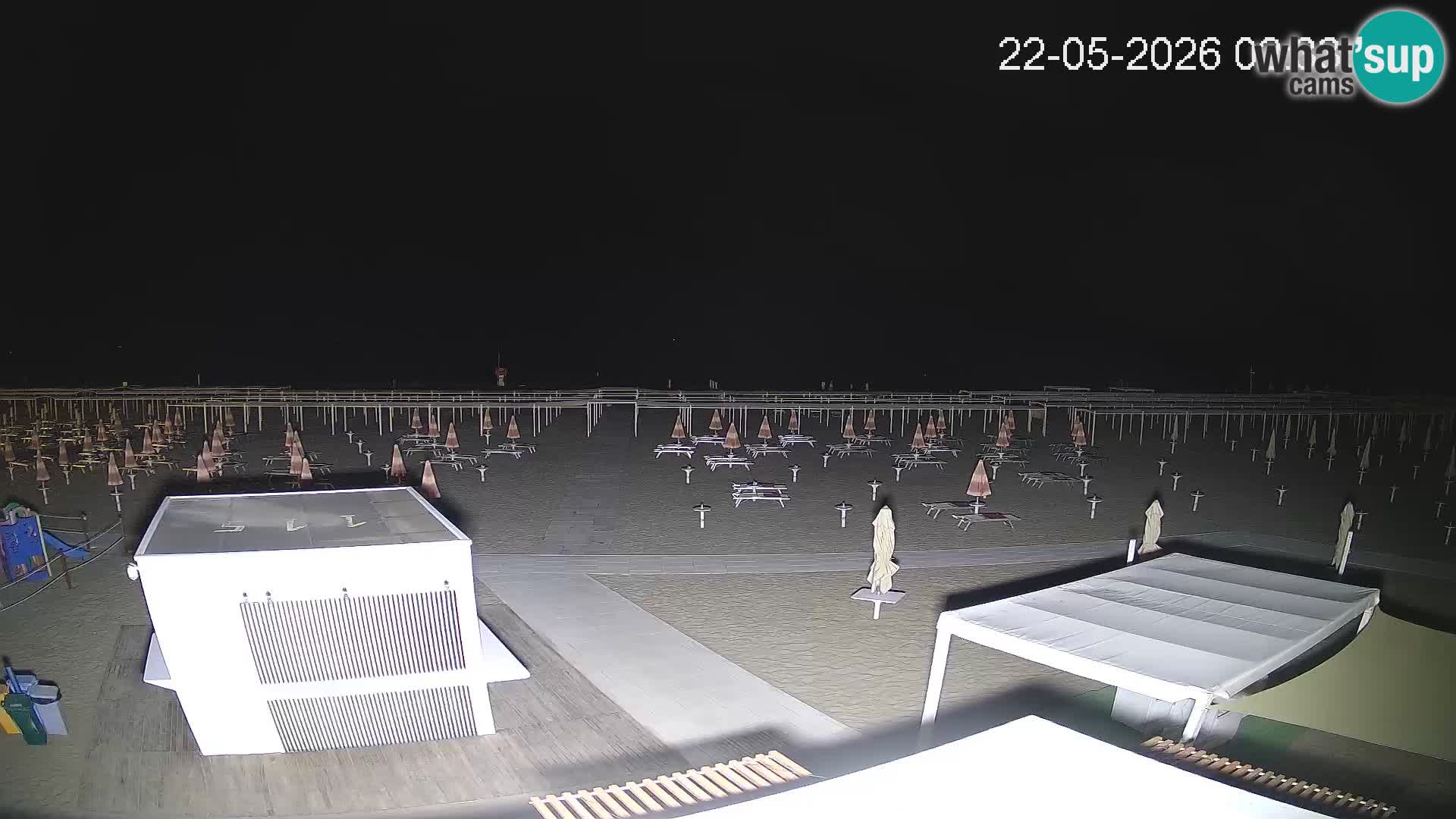 Live webcam Riccione Strand – Bagni Oreste spiaggia 115 – Italien