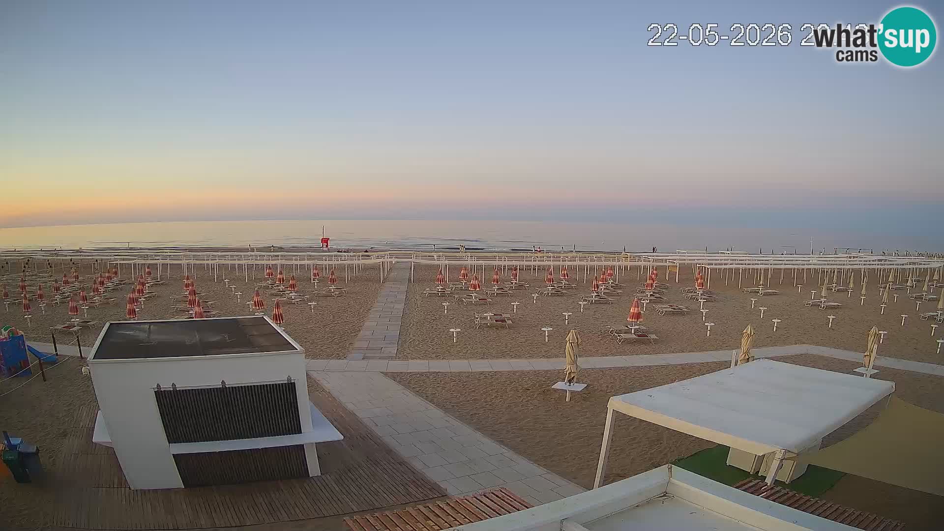 Web kamera plaža Riccione – Bagni Oreste spiaggia 115 – Italija