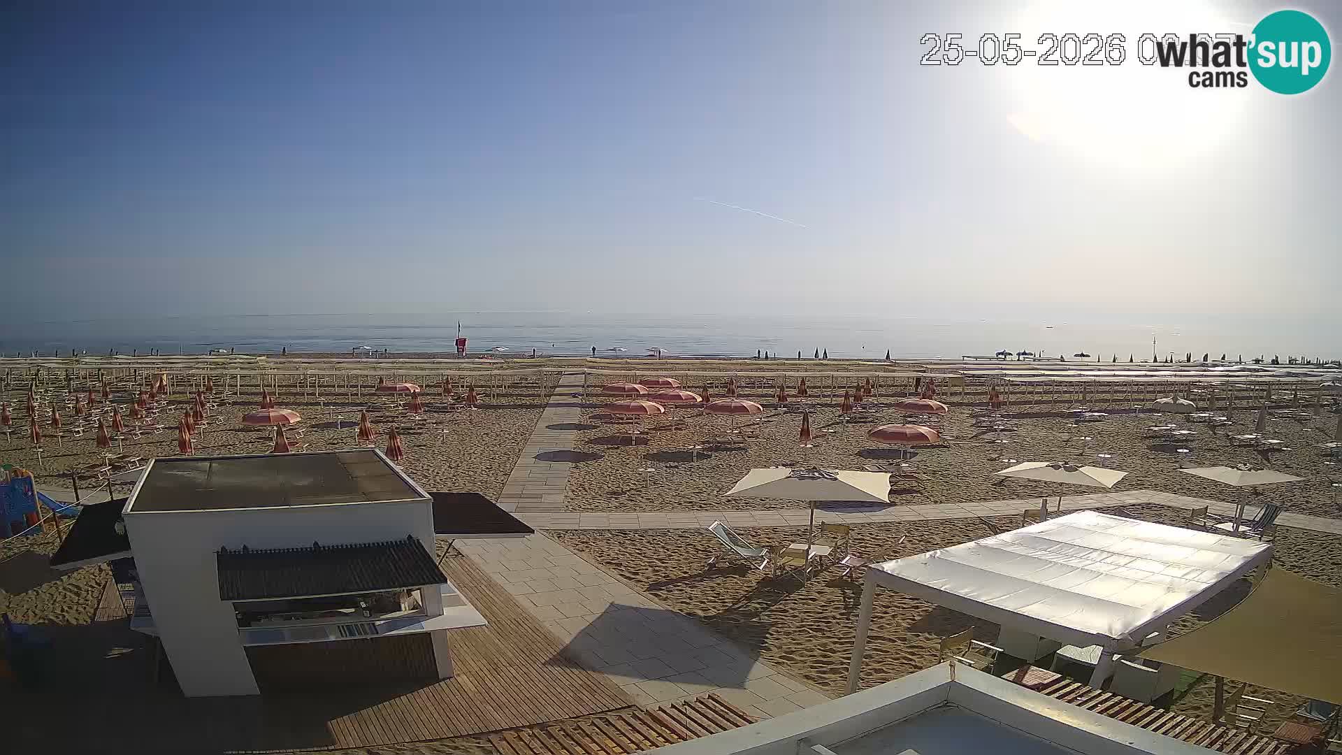 Live webcam Riccione – Bagni Oreste spiaggia 115