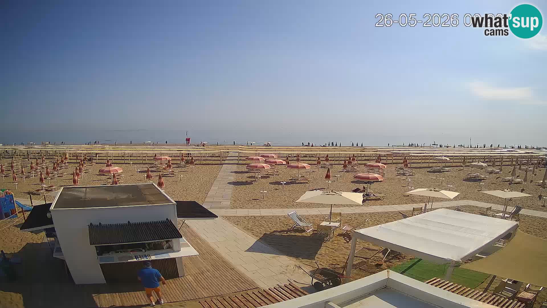 Spletna kamera plaža Riccione – Bagni Oreste spiaggia 115 – Italija
