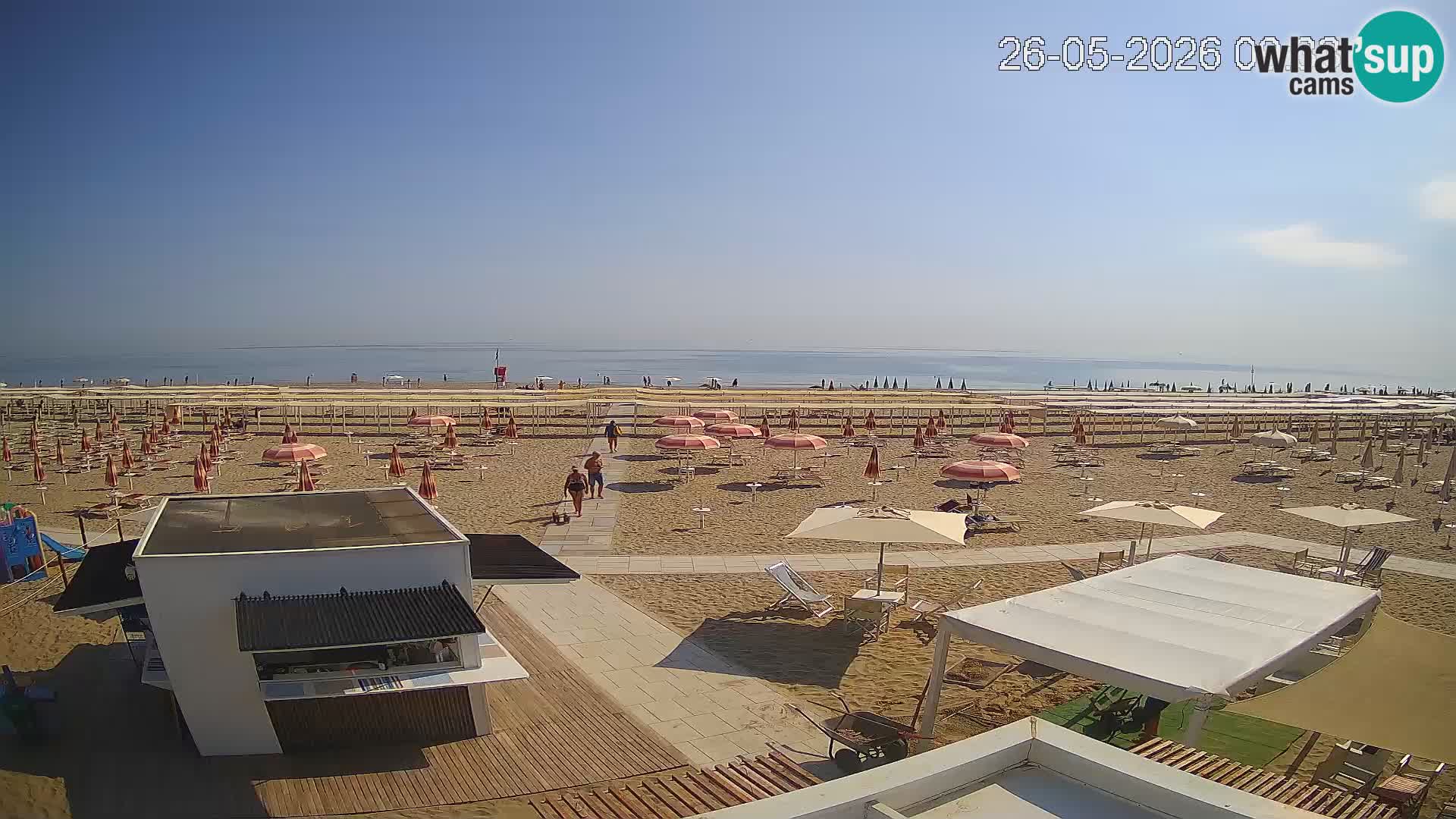 Webcam Riccione plage – Bagni Oreste spiaggia 115 – Italie