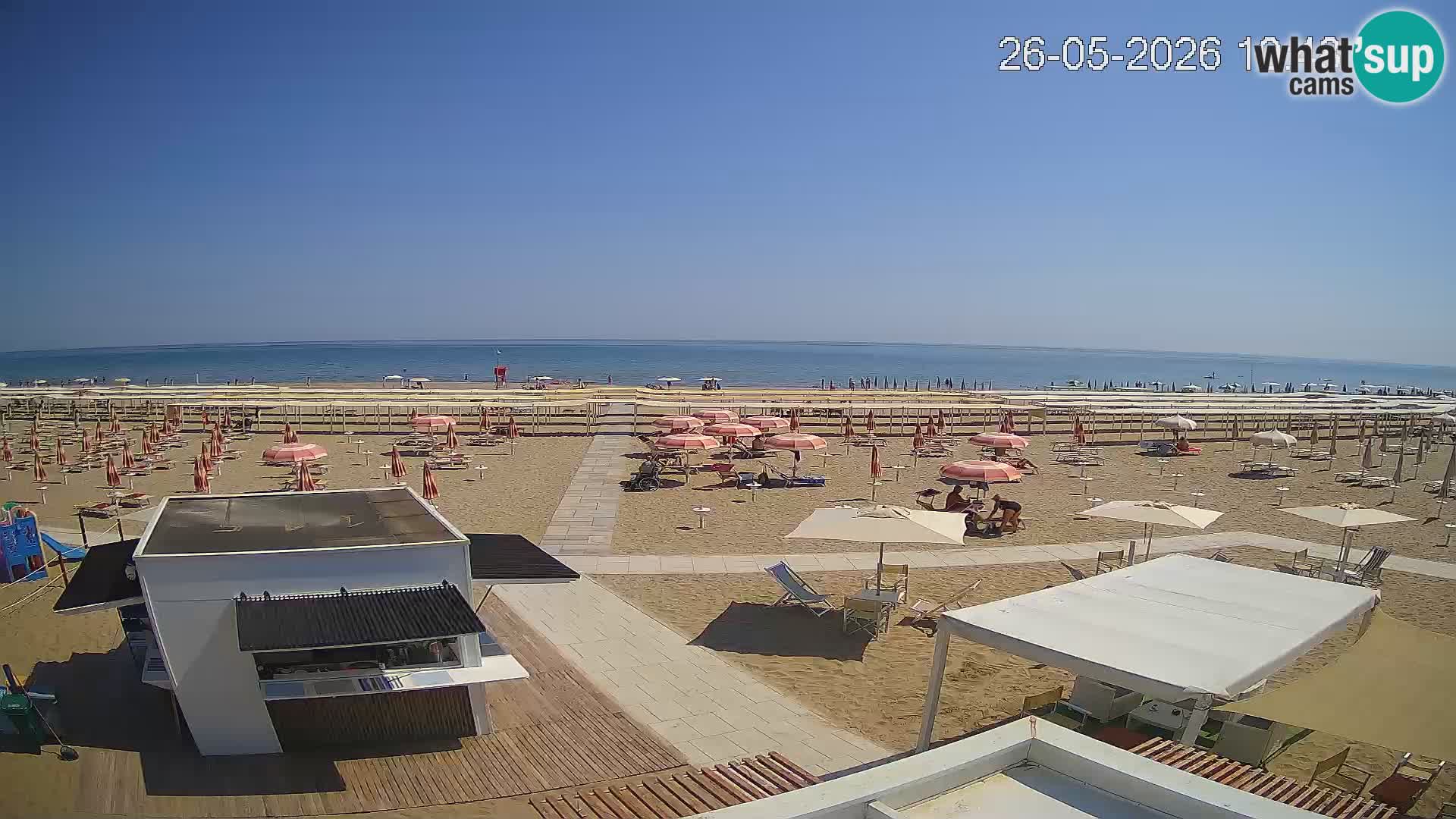 Webcam Riccione plage – Bagni Oreste spiaggia 115 – Italie
