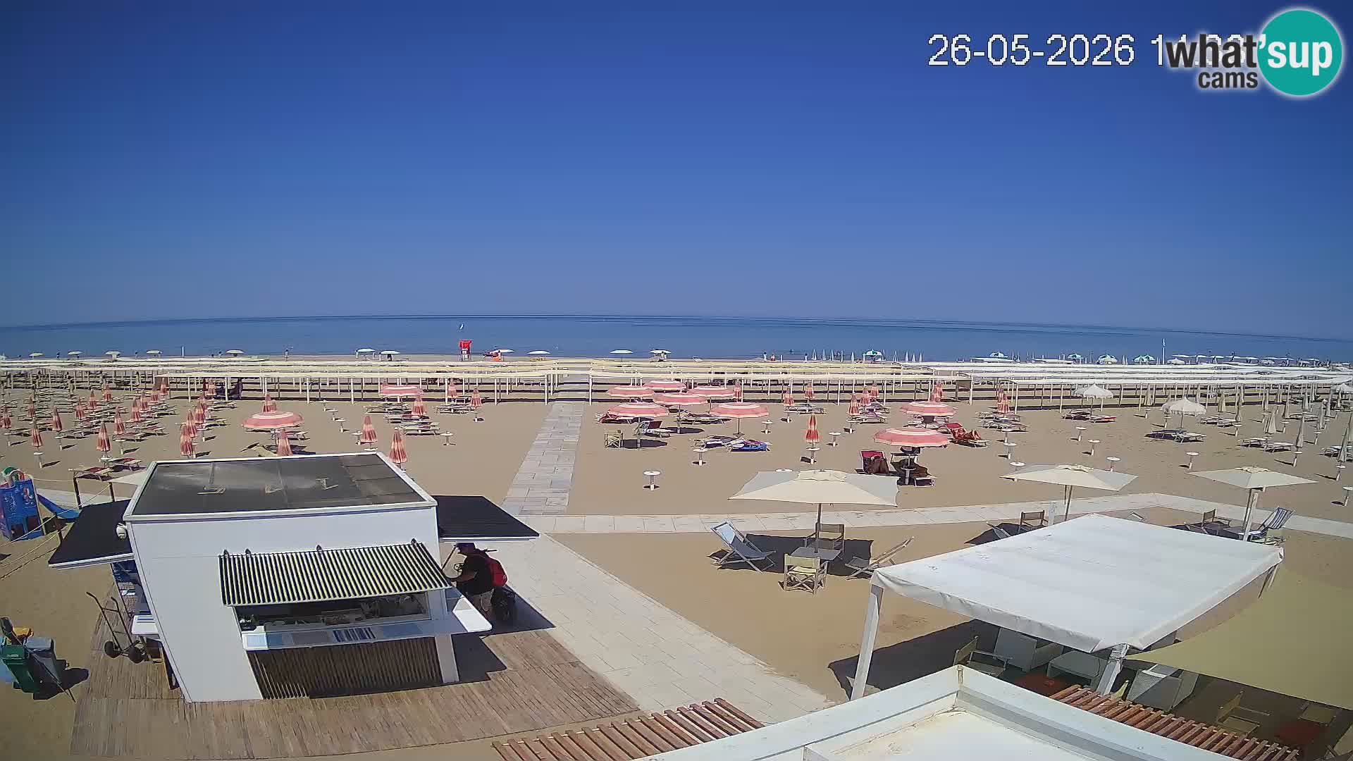 Live webcam Riccione beach – Bagni Oreste spiaggia 115