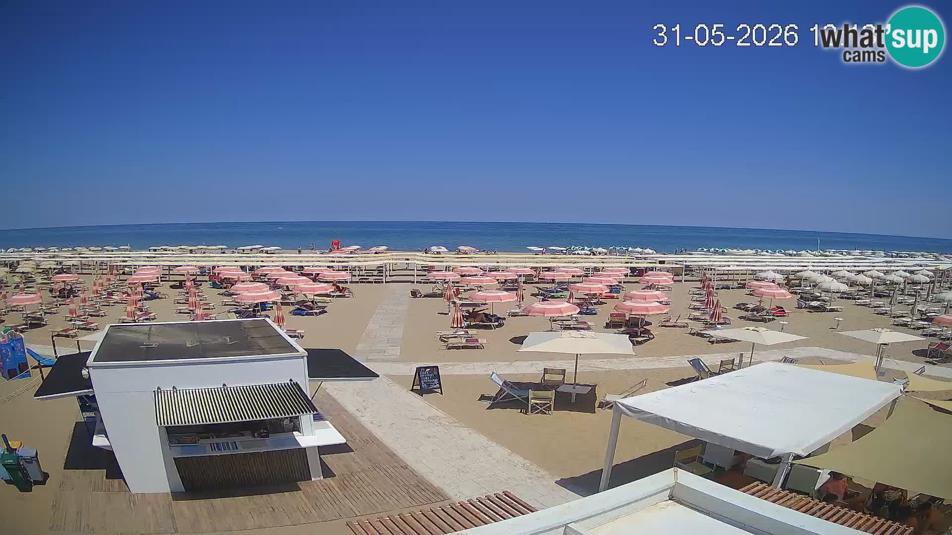 Webcam Riccione plage – Bagni Oreste spiaggia 115 – Italie