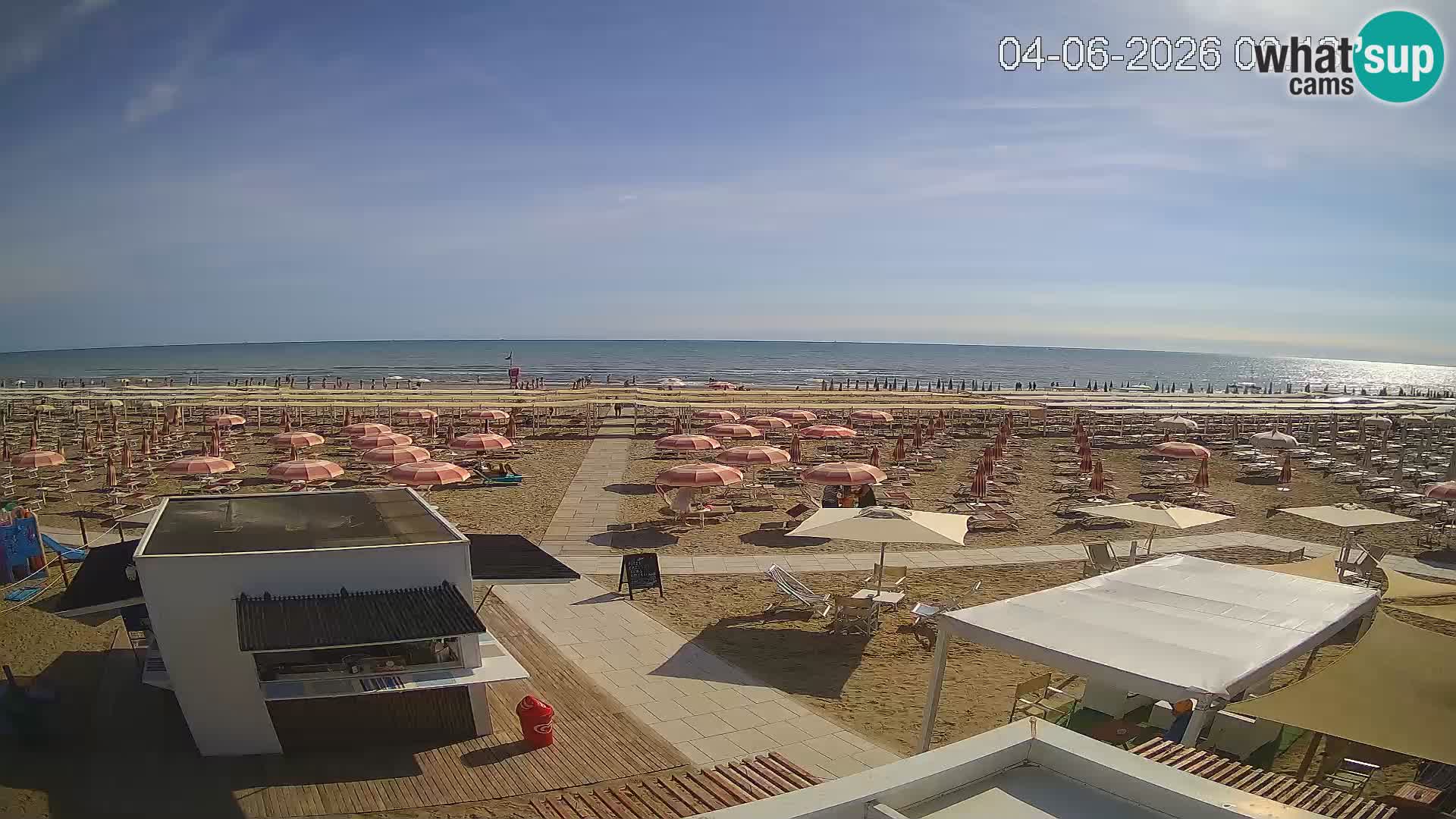 Live webcam Riccione – Bagni Oreste spiaggia 115