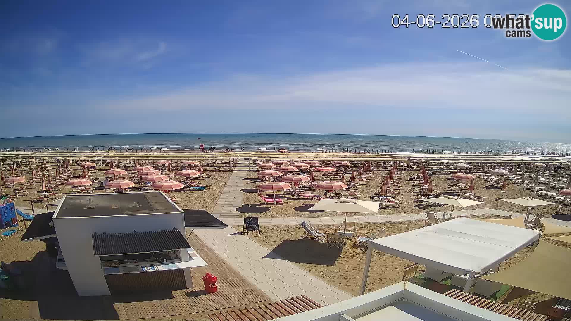 Live webcam Riccione – Bagni Oreste spiaggia 115