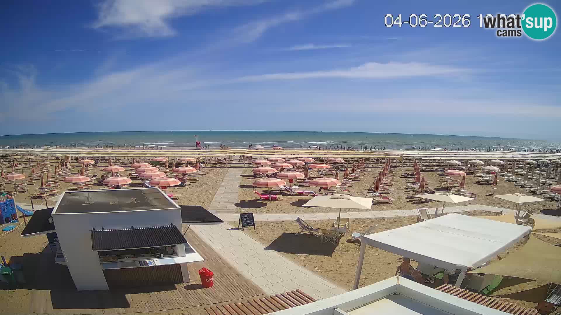 Live webcam Riccione – Bagni Oreste spiaggia 115