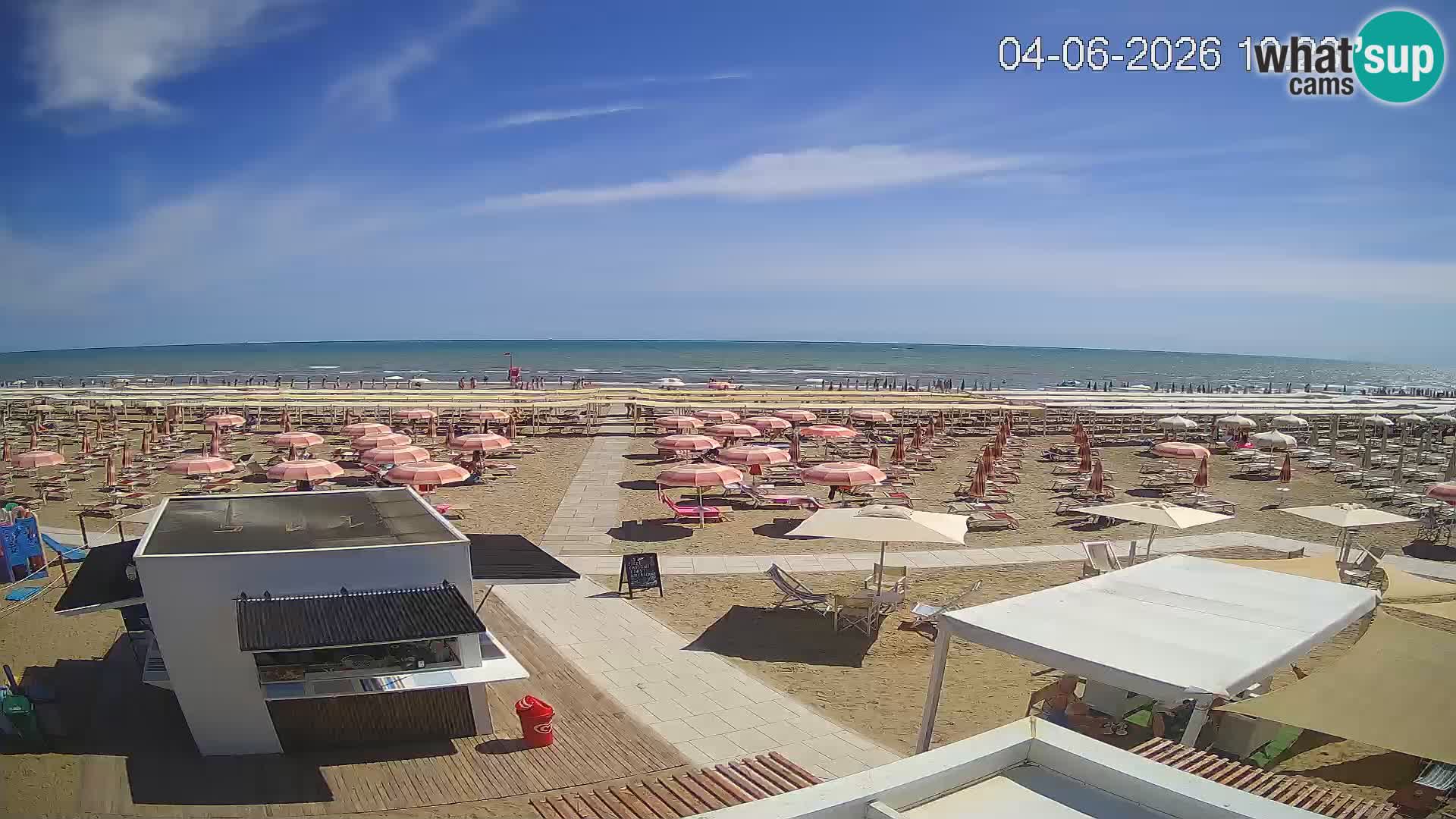 Live webcam Riccione beach – Bagni Oreste spiaggia 115