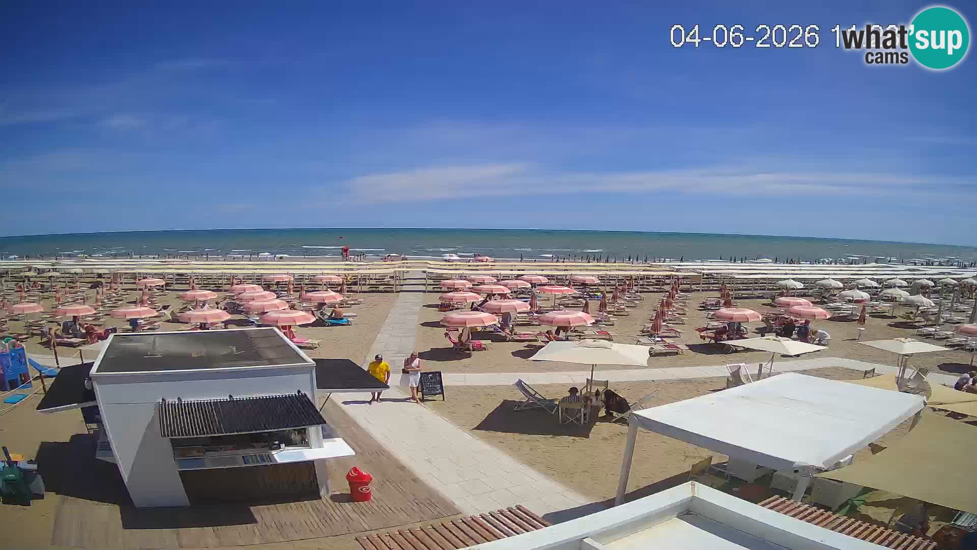 Live webcam Riccione – Bagni Oreste spiaggia 115