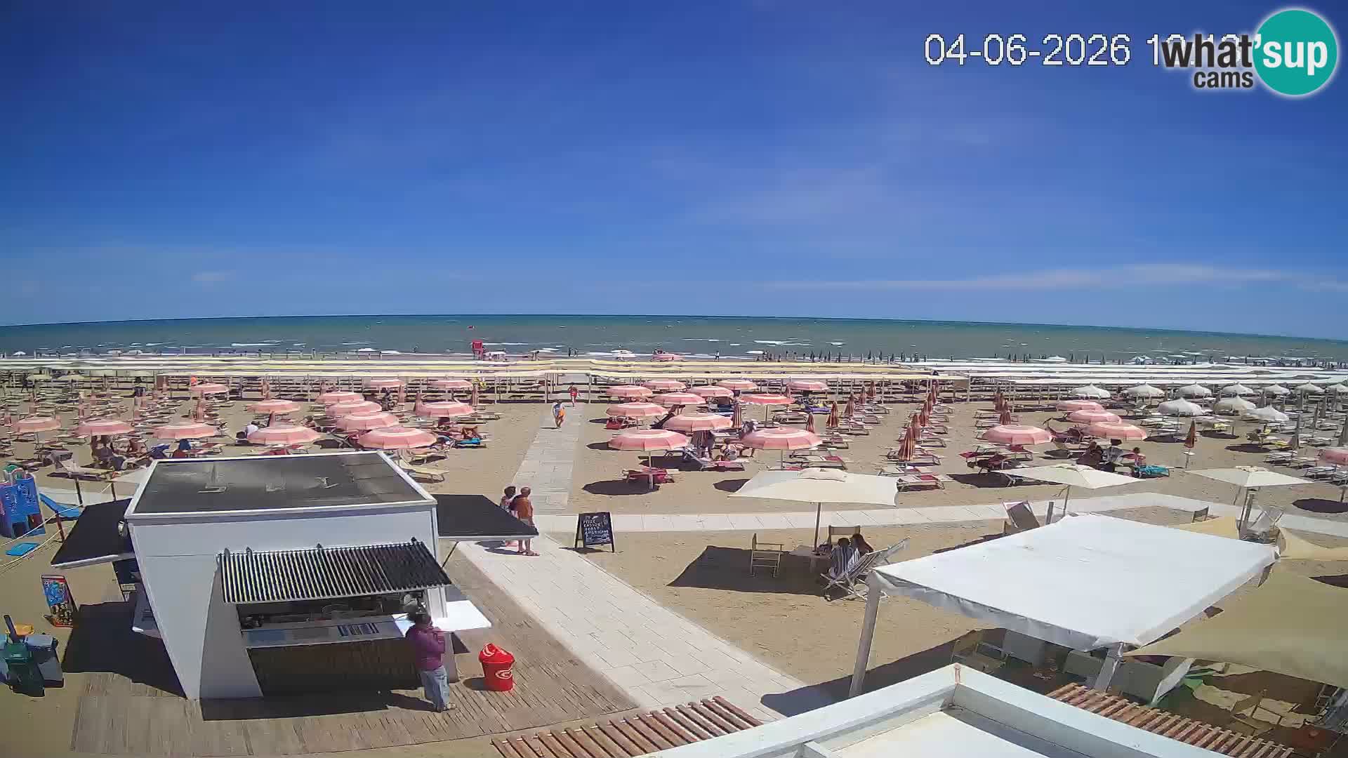 Web kamera plaža Riccione – Bagni Oreste spiaggia 115 – Italija