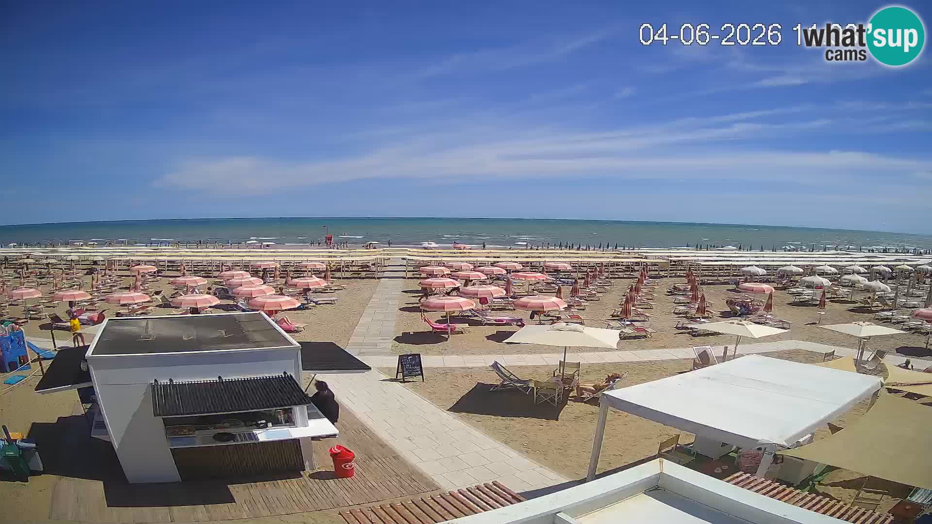 Live webcam Riccione – Bagni Oreste spiaggia 115
