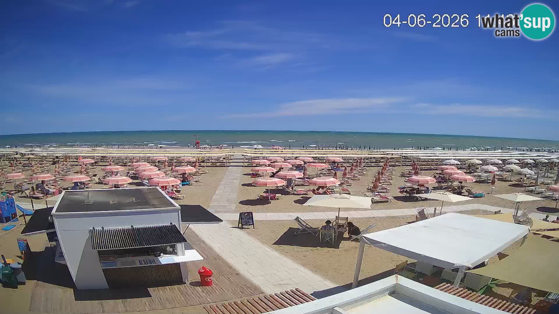 Web kamera plaža Riccione – Bagni Oreste spiaggia 115 – Italija